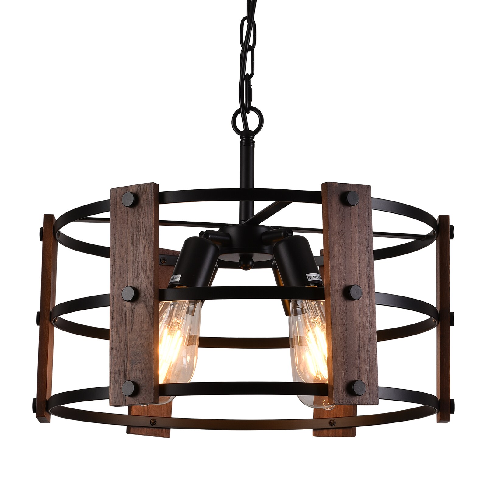 black rustic chandelier