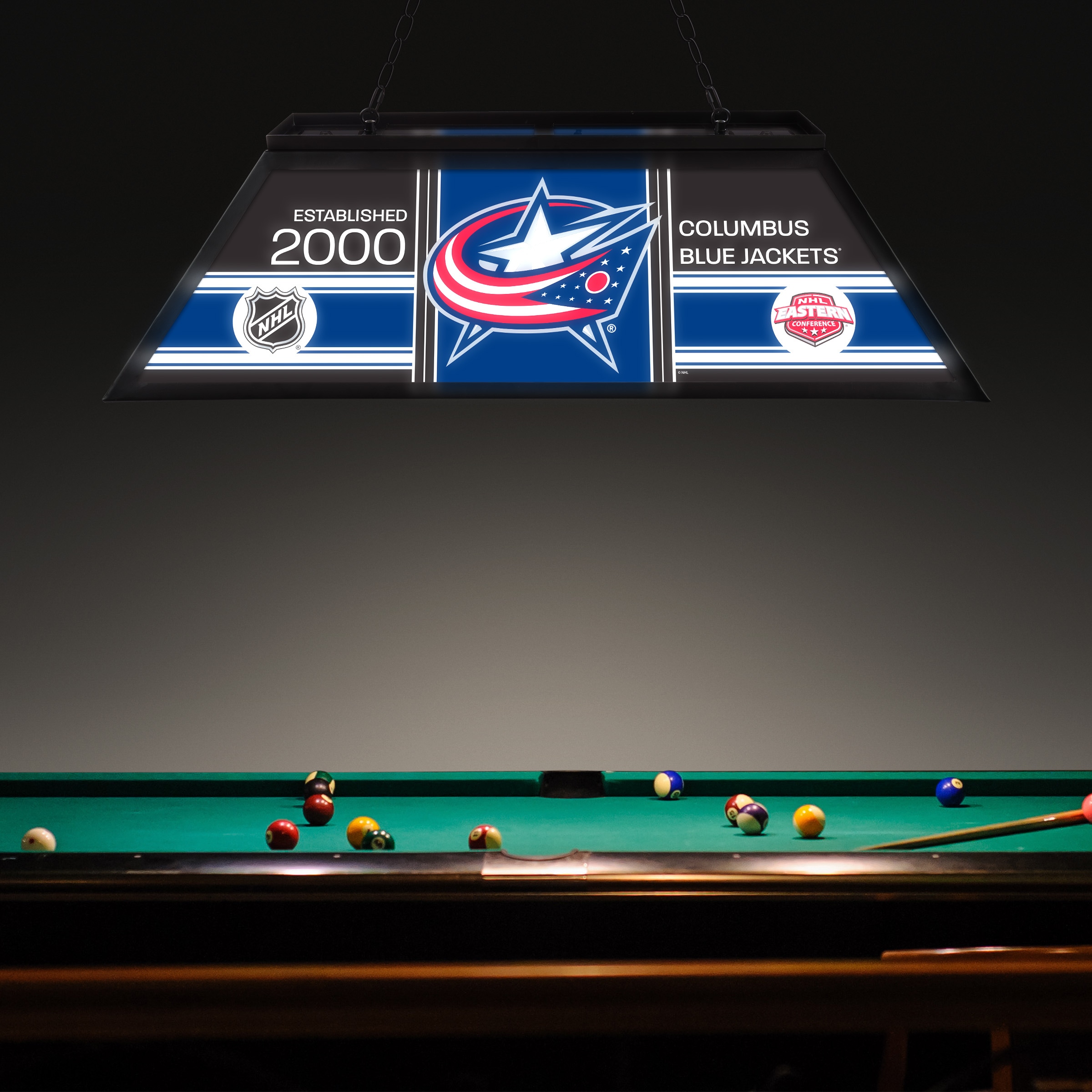 Trademark Gameroom NHL4400-CBJ-PCH Pool-Table-Lighting - View #3