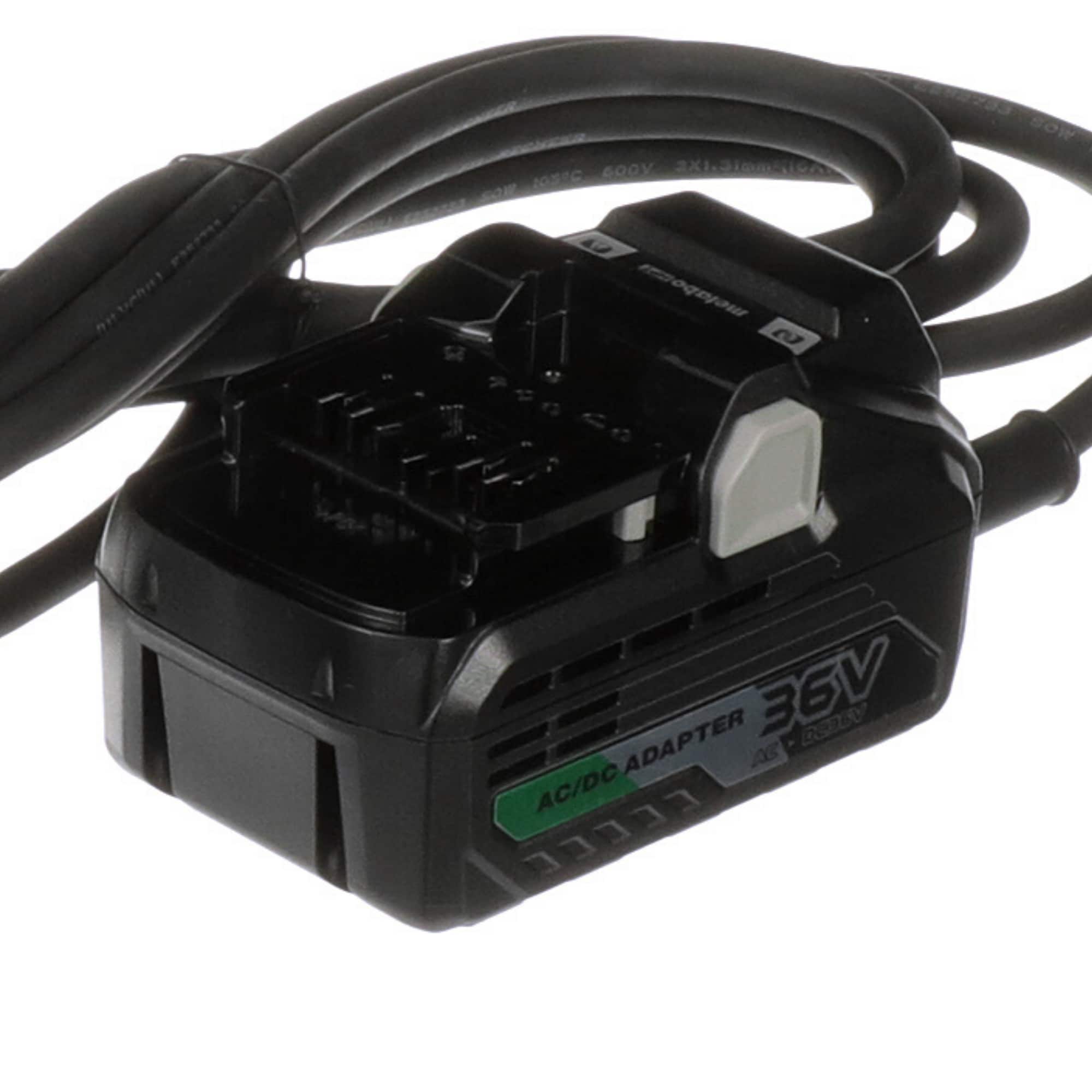 Metabo HPT MultiVolt AC Adapter Power Source Option for All 36V Metabo HPT MultiVolt Tools 20 Ft Pivoting Cord Can Be Used with Generators or Lo - 2