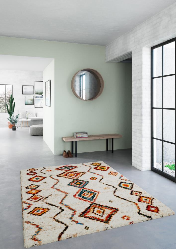 Balta 3001554 Emily Amber 6 x 9 Multicolor Indoor Geometric Area Rug