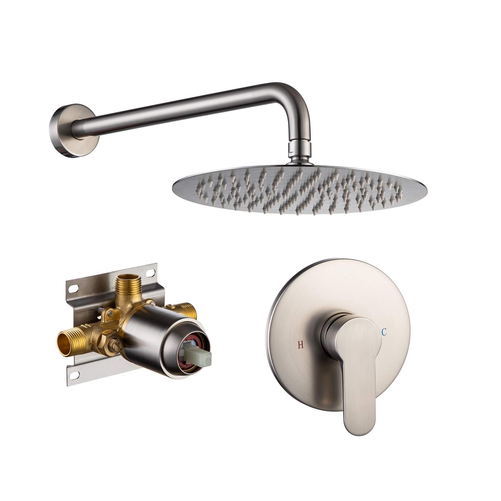 Mondawe MOSL030-10GD Brushed Nickel ( Pressure-balanced Valve Included )