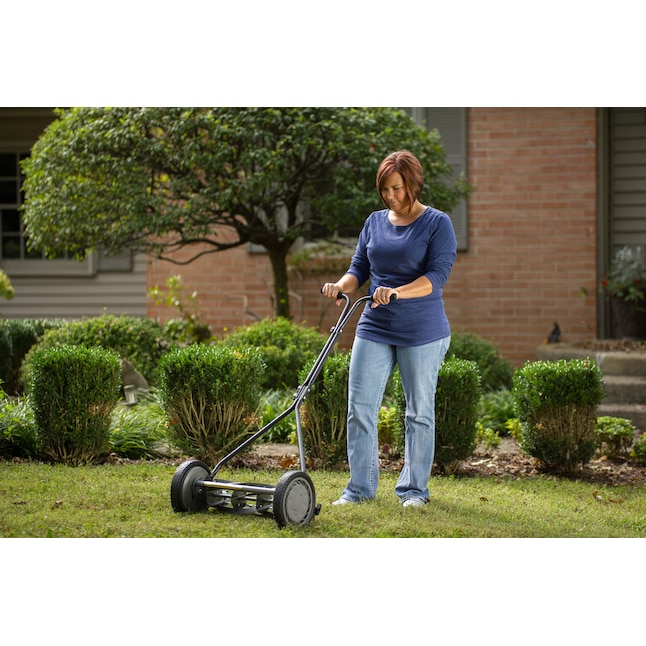 Great States 16-Inch Manual Push Reel Lawn Mower with 5-Blade Ball
