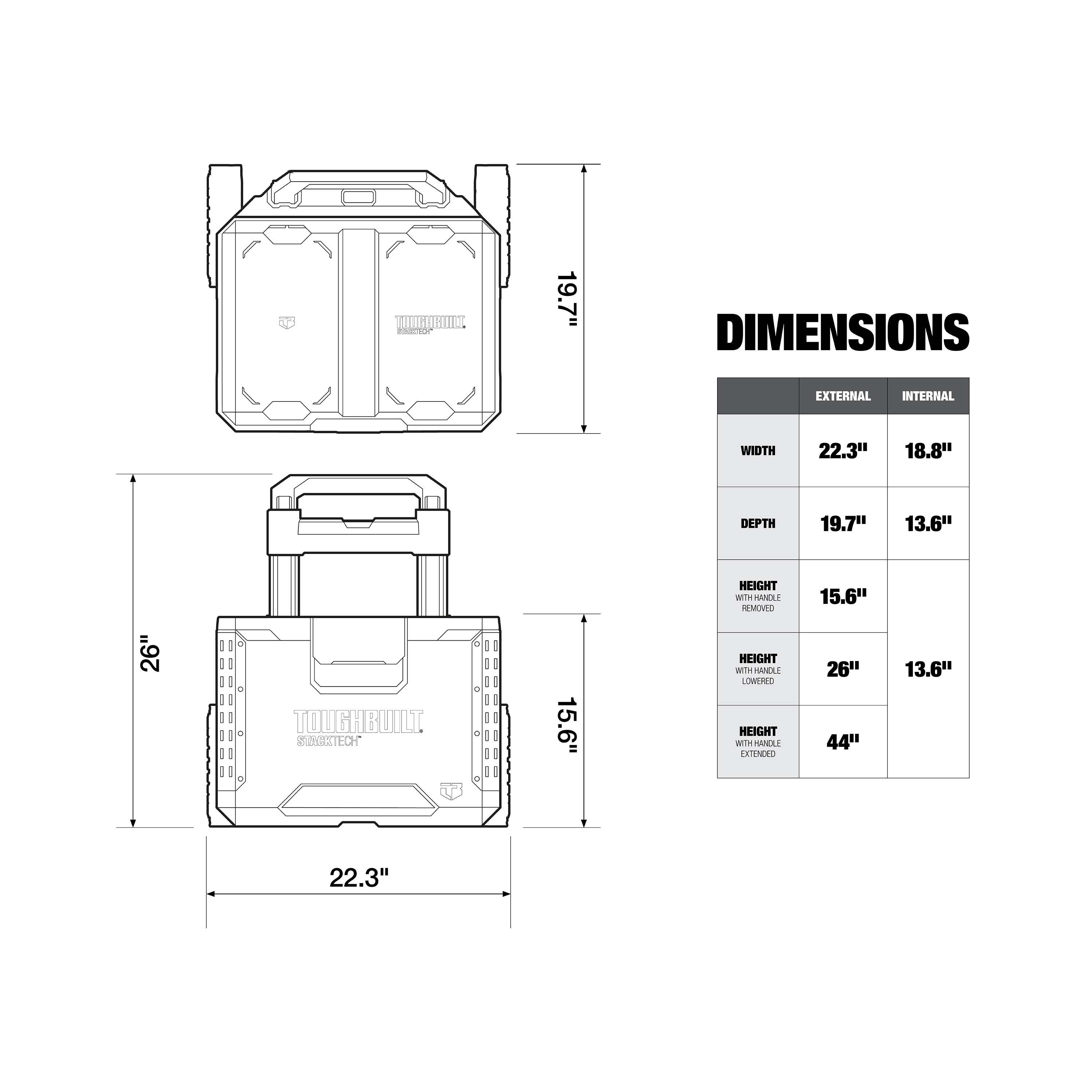 TOUGHBUILT TB-B1-B-70R Tool-Boxes - View #12