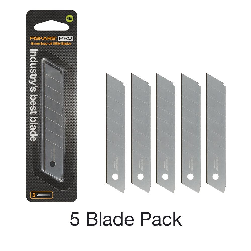 Fiskars PRO Carbon Steel Utility Razor Blade(10-Pack) in the Replacement  Utility Blades department at