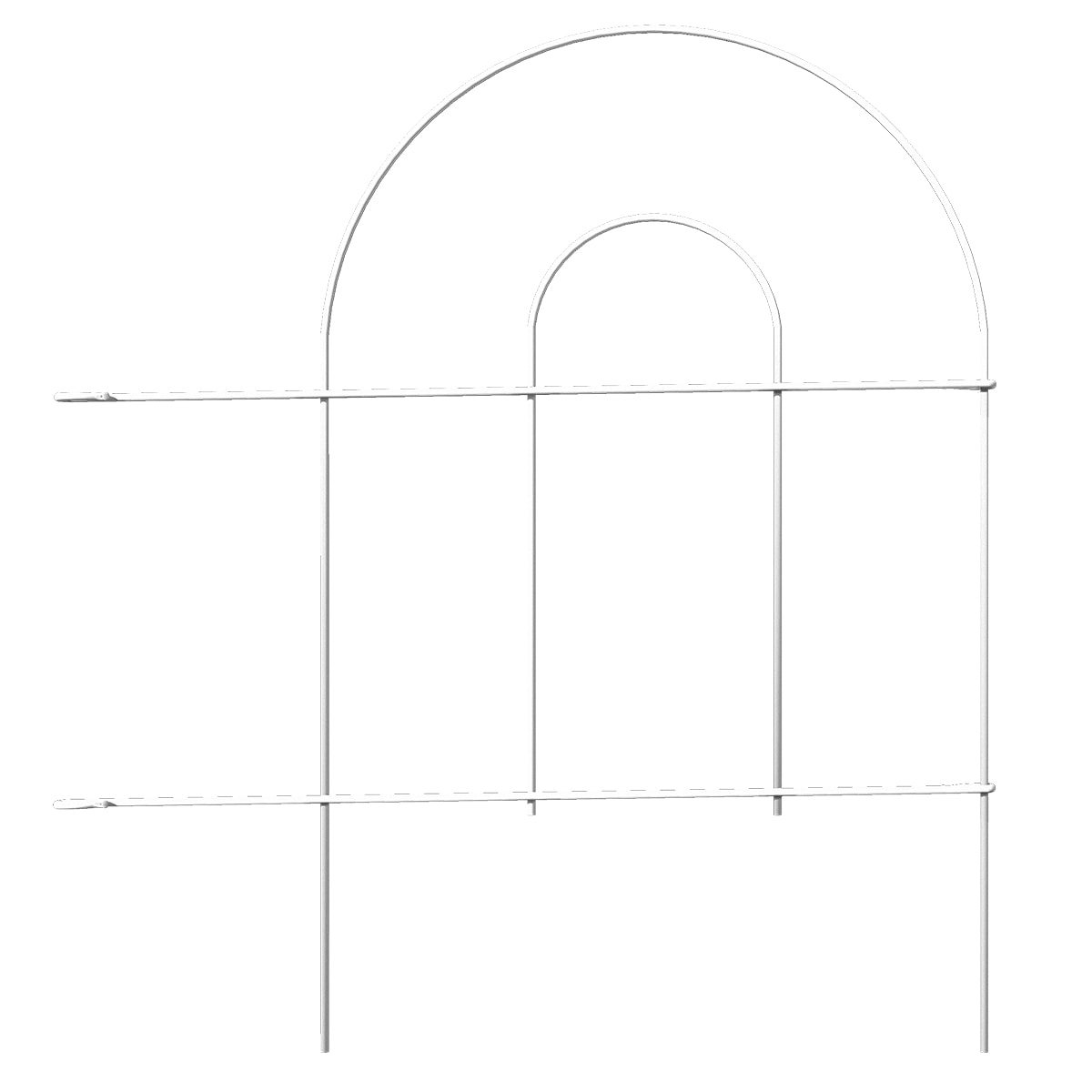 GARDEN CRAFT 0.25-in x 96-in x 18-in White Metal Steel