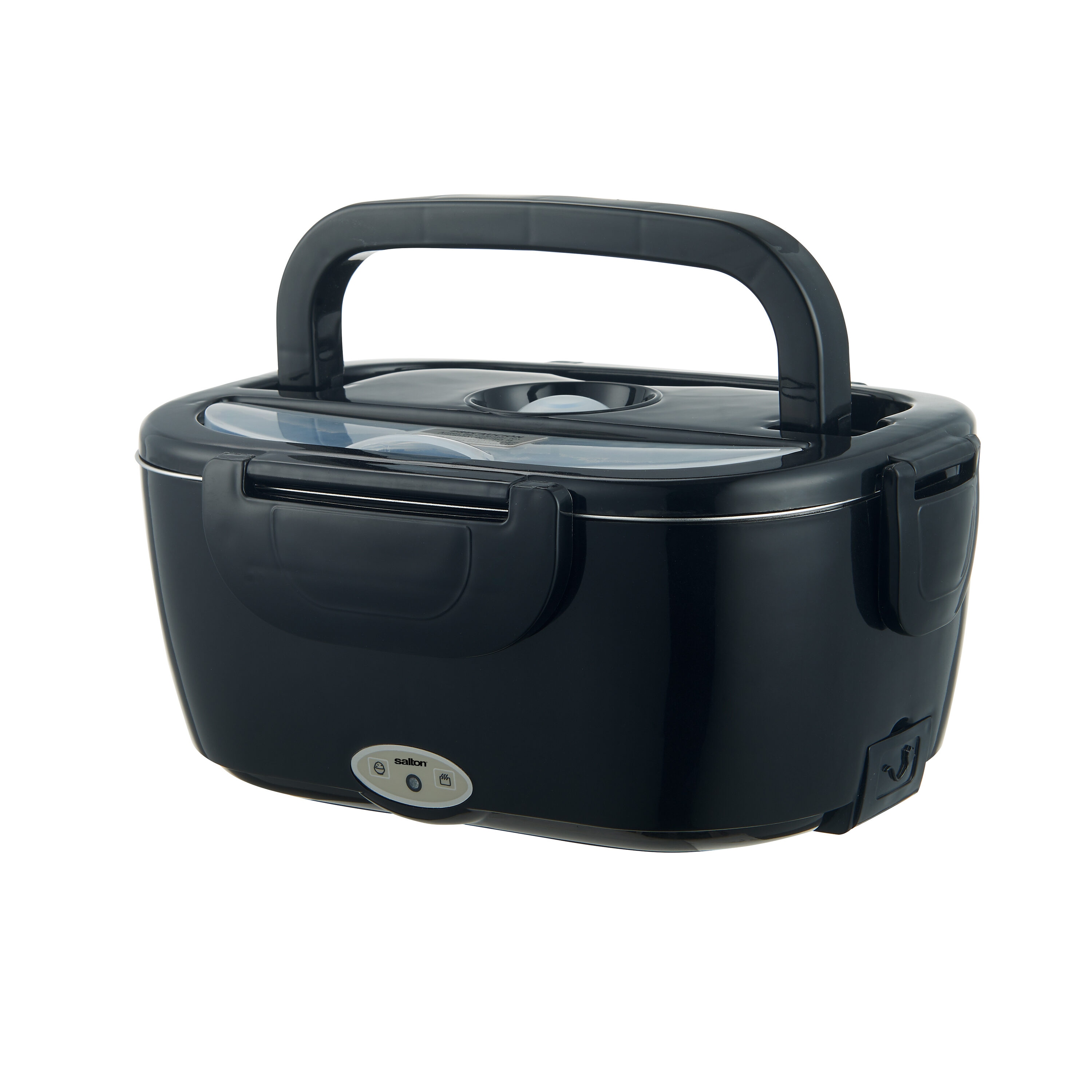 Salton Black 1.58 Insulated Selfheating Lunch Box in the Portable
