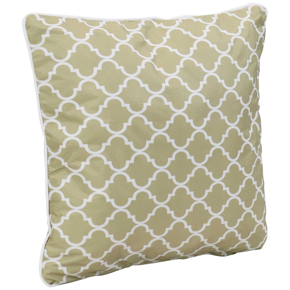Sunnydaze Set of 2 Outdoor Throw Pillows Gray 15-Inch Square
