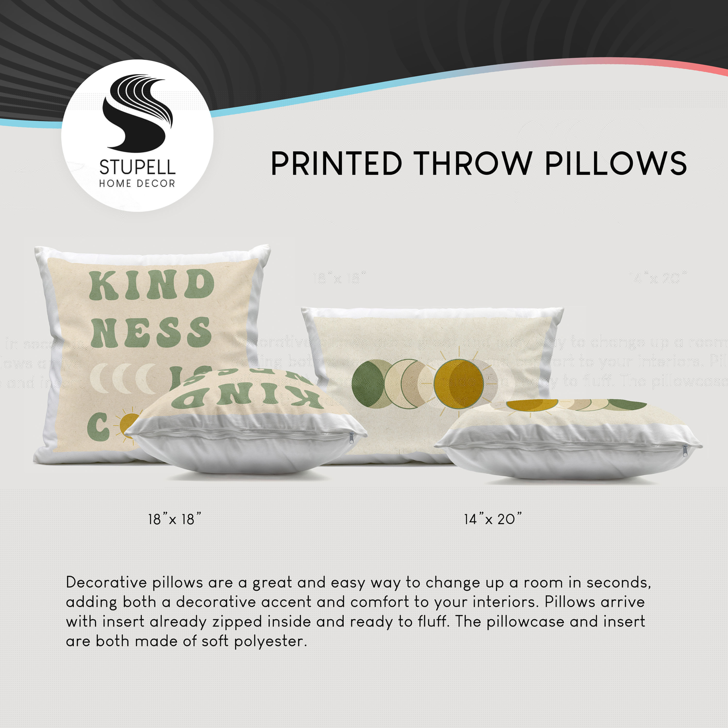 Stupell Industries PLO-791-SQW-18X18 Accent-Pillows - View #4