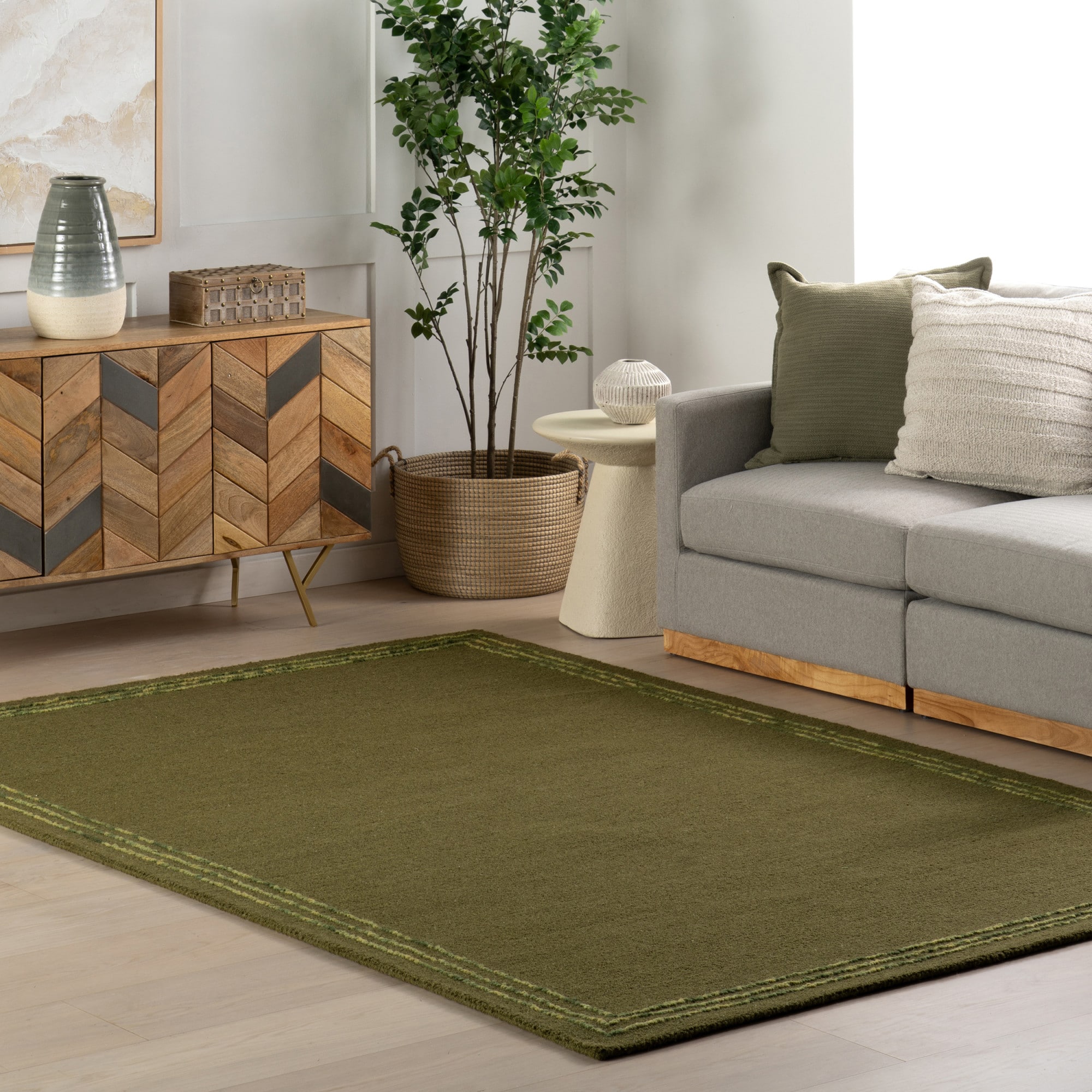 nuLOOM 200SVMH01B-9012 Juliette Roan Bordered Wool Rug