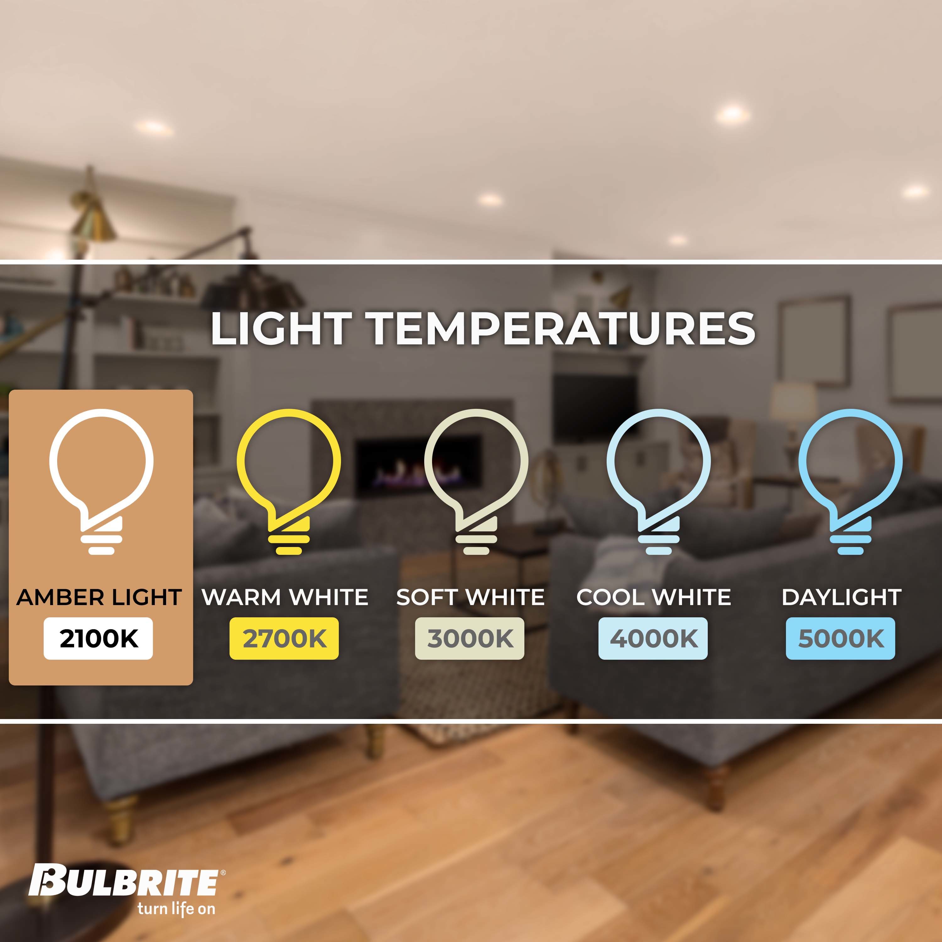 Bulbrite A19 Amber Medium Base (E-26) Dimmable Light Bulb at Lowes.com