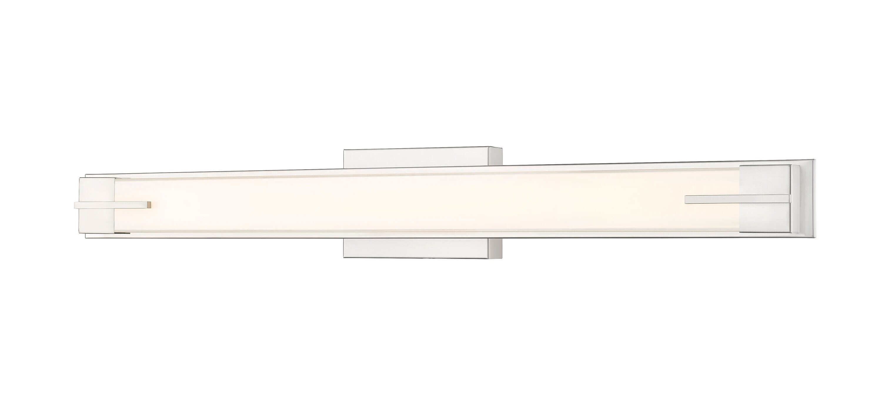 Z-Lite 4100-33W-BN-LED Chase 33-in 1 -Light Brushed Nickel Integrated LED Industrial Vanity light