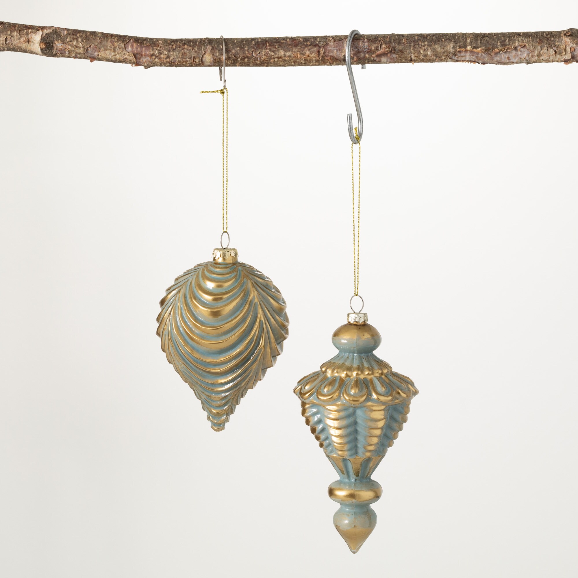 Sullivans OR10543 2-Pack Gold Finial Standard Indoor Ornament Set