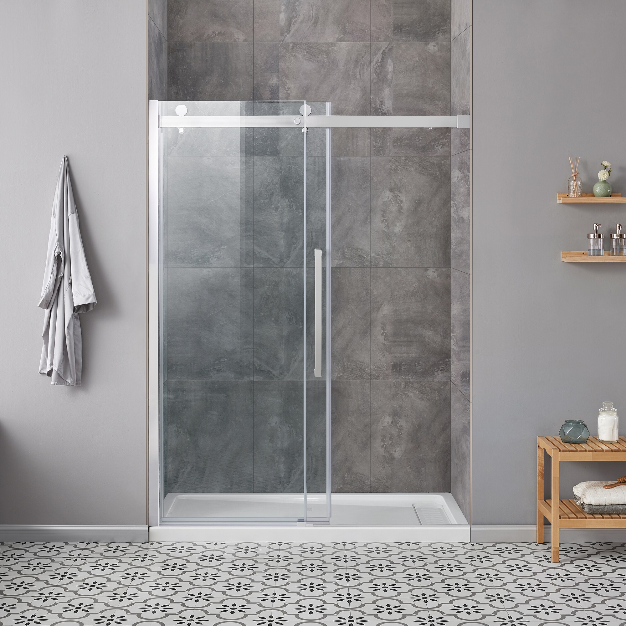 OVE Decors 15SKC-BELS60-CHR Alcove-Shower-Kit - View #2