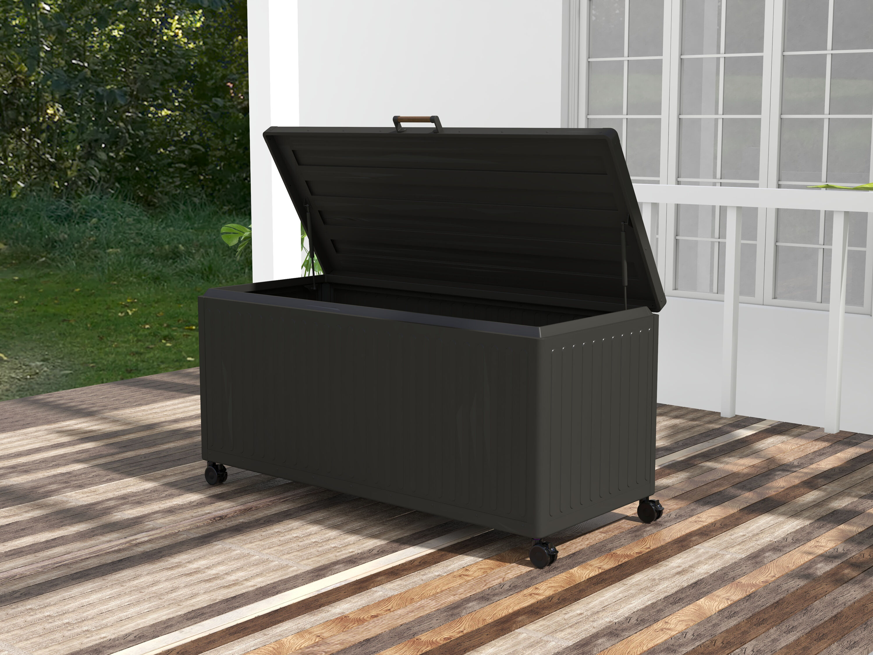 Mirador 145GAL-1300 Elite 134-Gallon Gray Metal Deck Box
