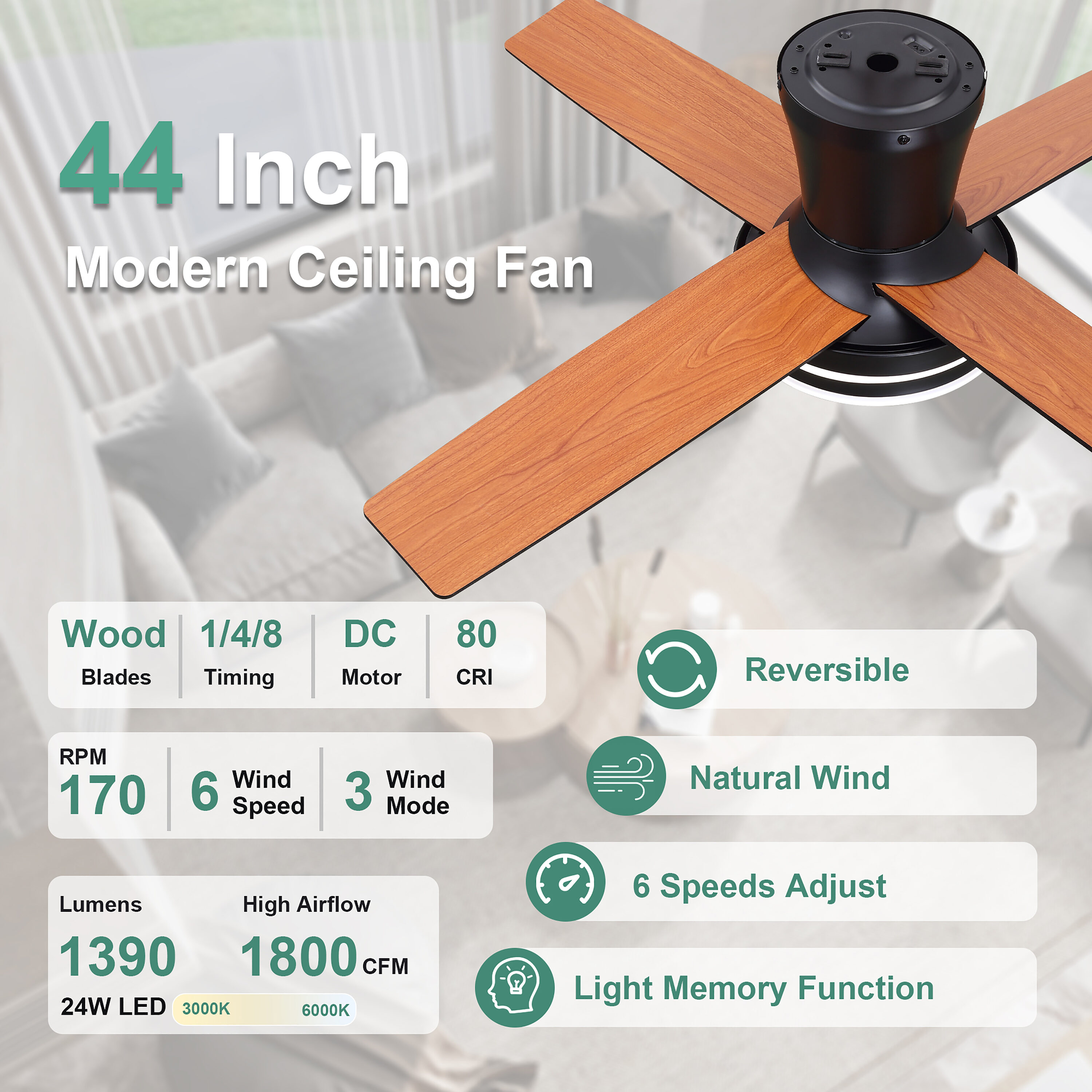 Cusp Barn CS44P01B Ceiling-Fans - View #3