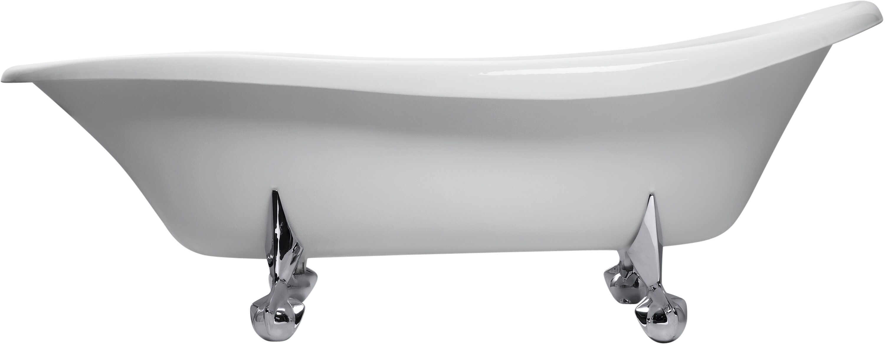 KOHLER Birthday Bath 37.5-in x 72-in White Cast Iron Clawfoot Soaking  Bathtub (Reversible Drain) at