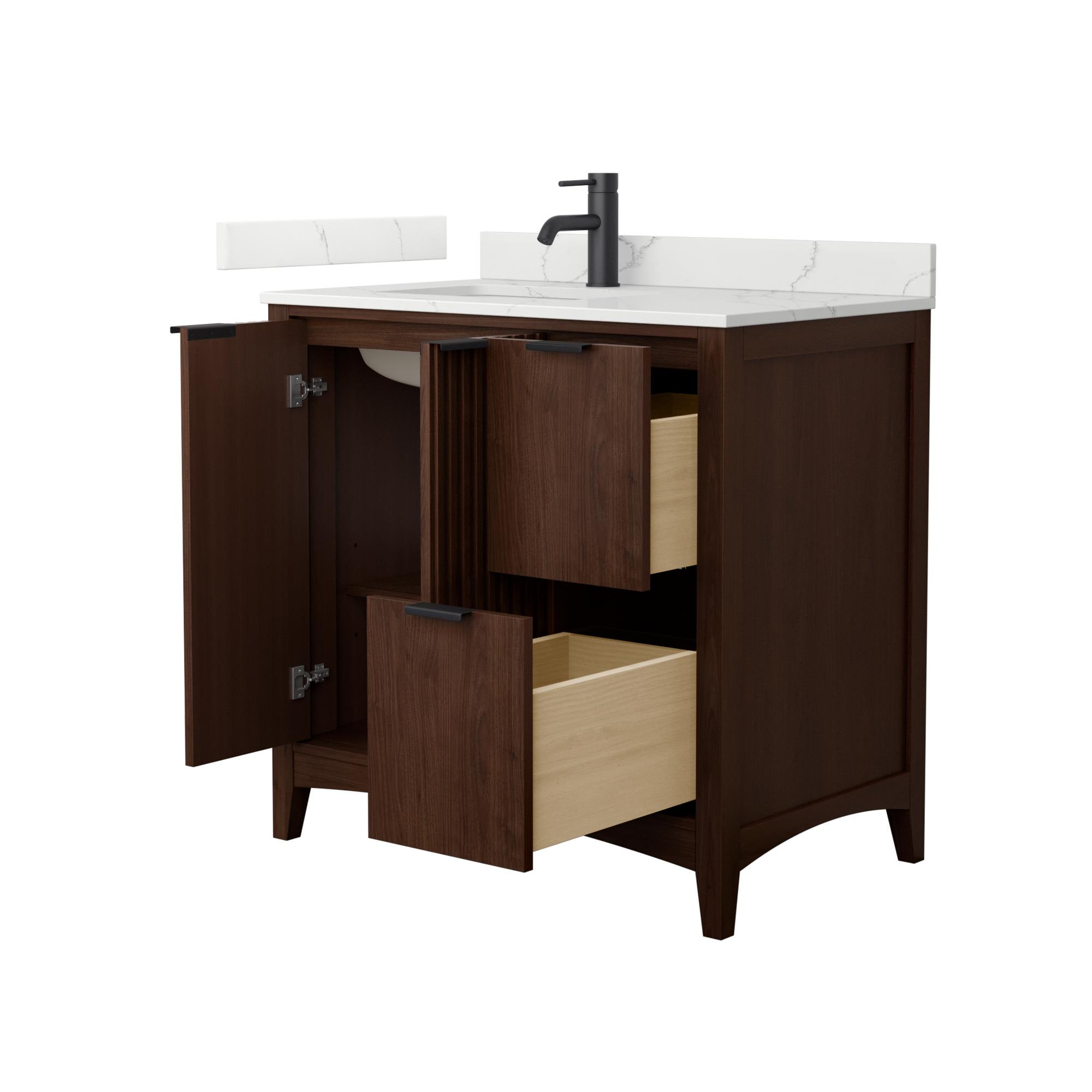 Wyndham Collection WCF919136SDBGTUNSMXX Bath-Vanity-Combo - View #3