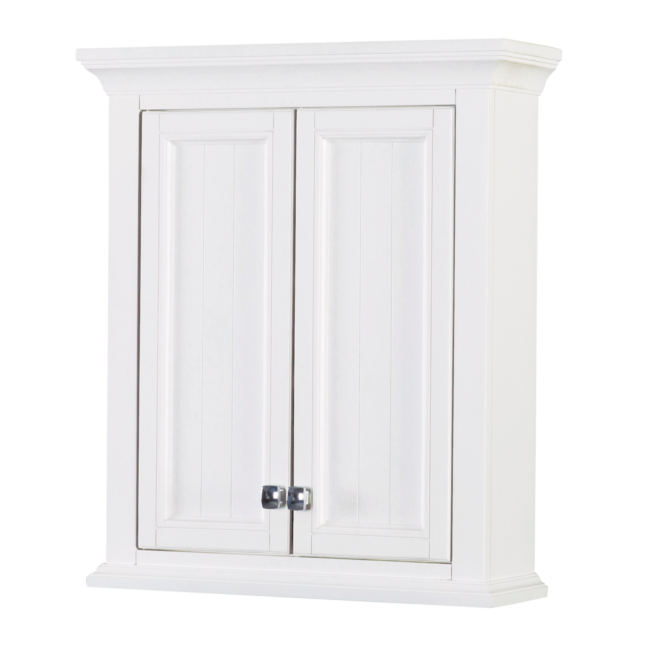 CRAFT + MAIN 24-in x 28-in x 8-in Winter Oak Soft Close Bathroom Wall Cabinet