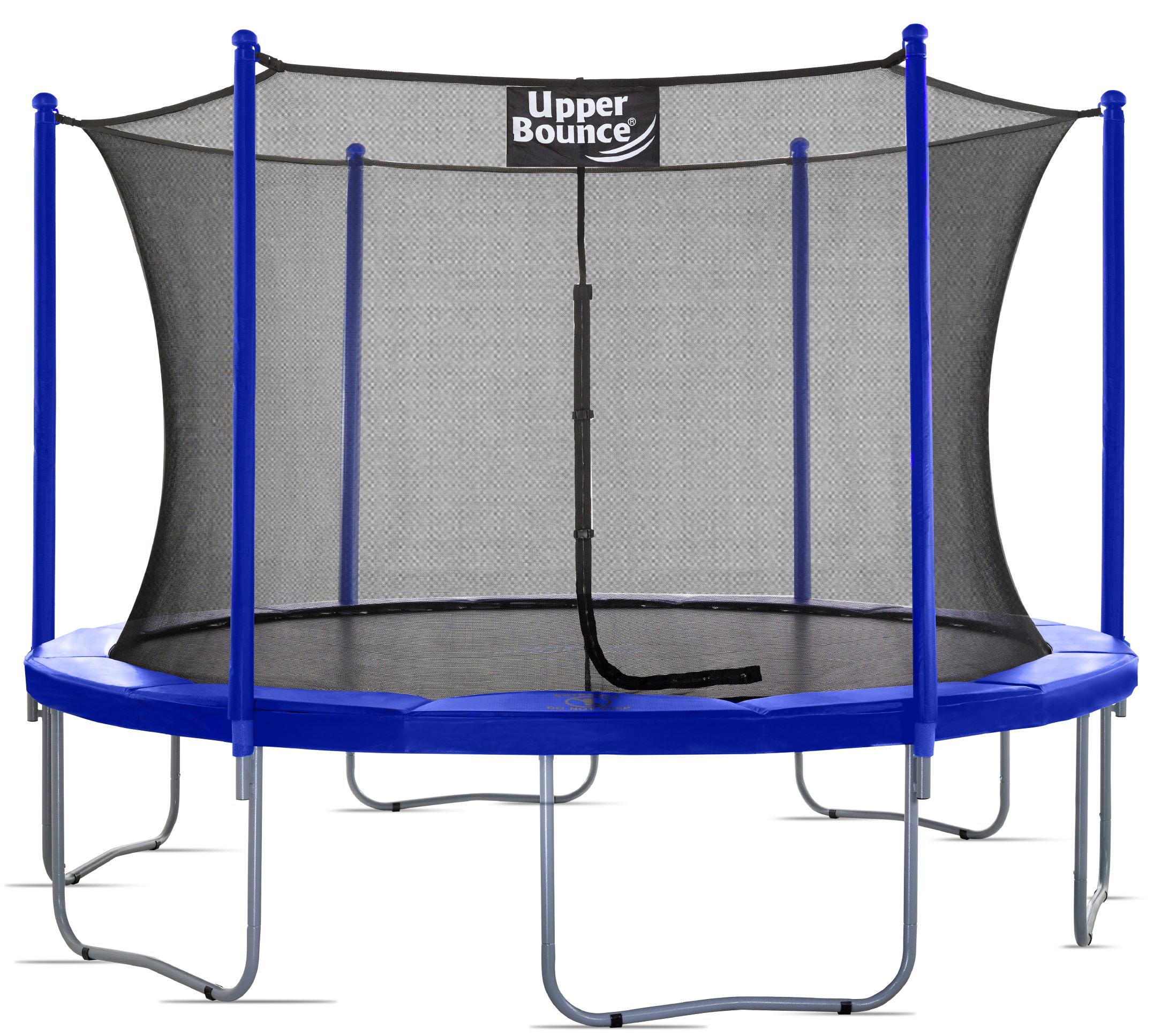 UpperBounce Upper Bounce 14-ft Round Backyard in Blue in the Trampolines department at
