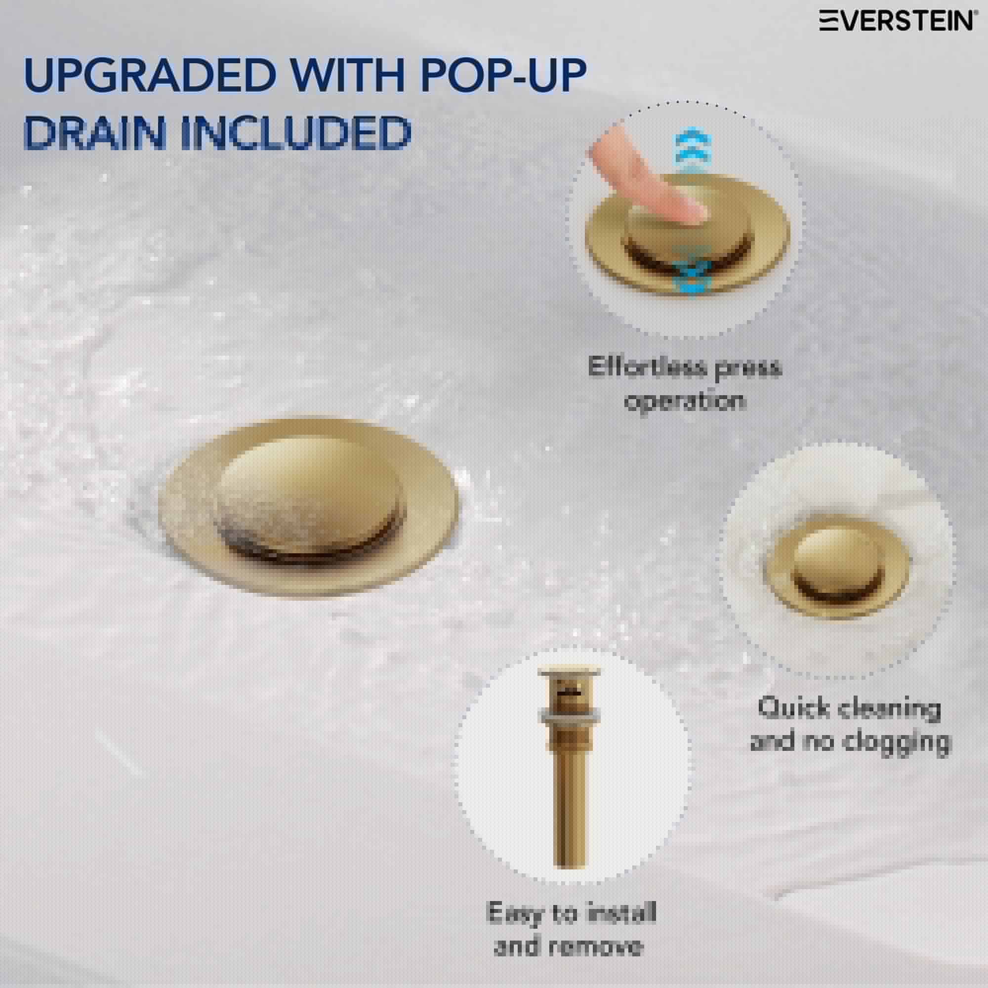 EVERSTEIN SFS-1121-GD Lavatory-Faucets - View #7