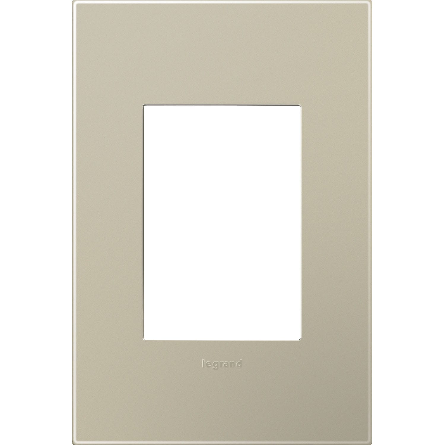 Legrand Adorne 1-Gang Specialty Screwless Square Wall Plate, Titanium ...