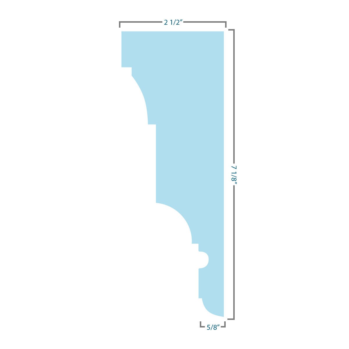 Ekena Millwork CRH07X85ST Exterior-Window-Trim - View #6