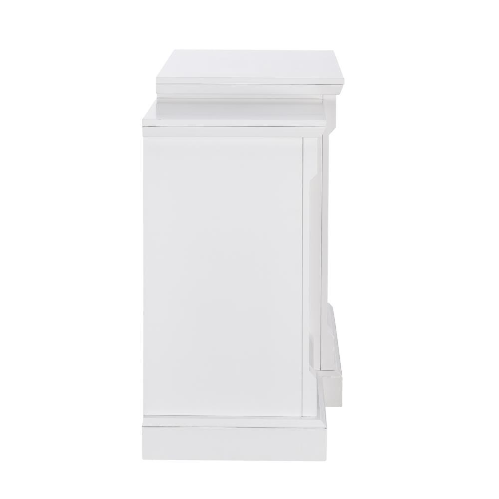 Boston Loft Furnishings 71.75-in W White with White Faux Stone Fan ...