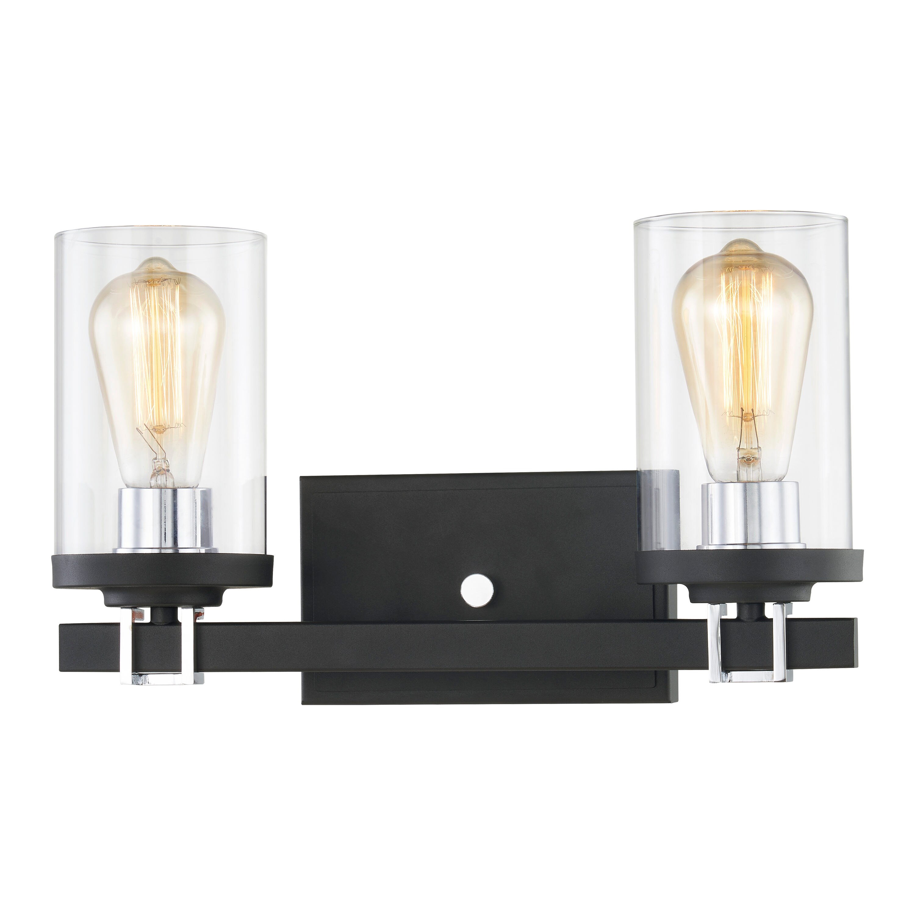 Westmore by ELK Lighting LWVL-220308166 HollywoodBlvd 15-in 2-Light Charcoal LED Transitional Vanity Light