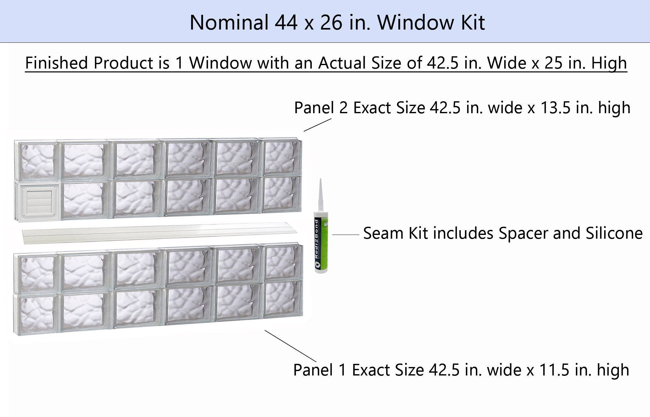REDI2SET D4426DC Glass-Block-Windows - View #2