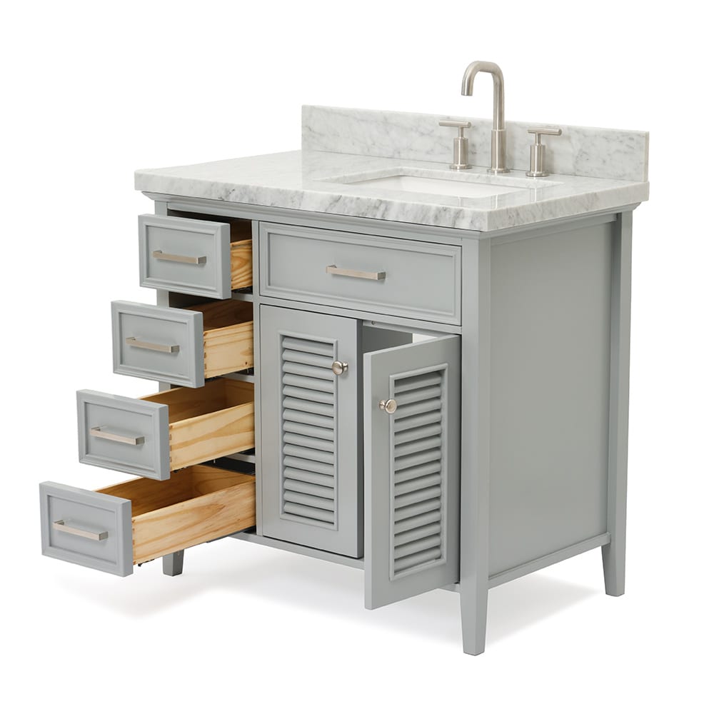 ARIEL D037S-R-VO-GRY Bath-Vanity-Combo - View #5