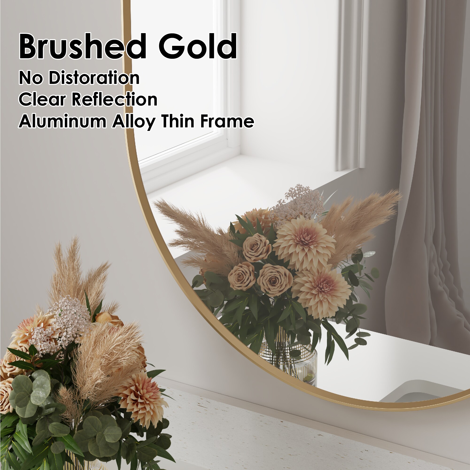 WELLFOR F2MR2032BG Framed-Bath-Mirrors - View #7