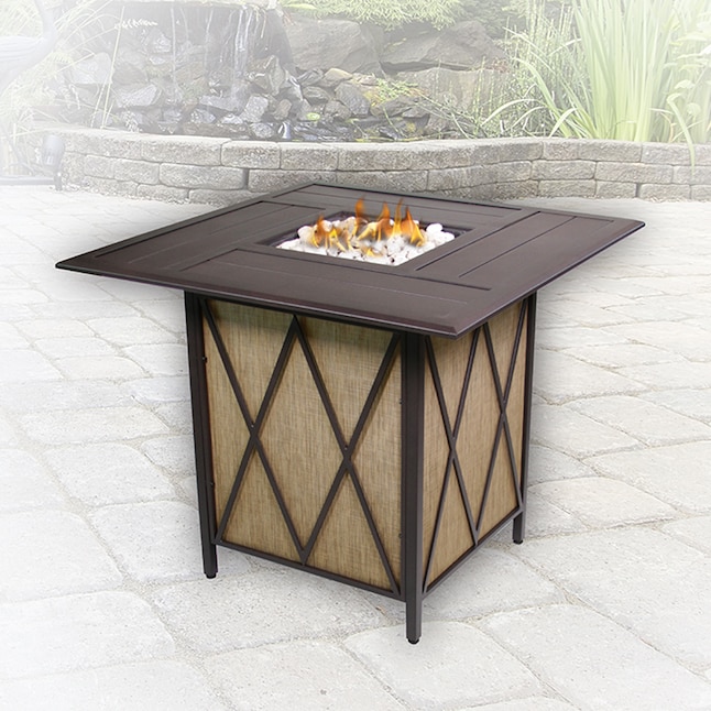 Gas Fire Pits Department At, Agio Fire Pit Natural Gas Conversion
