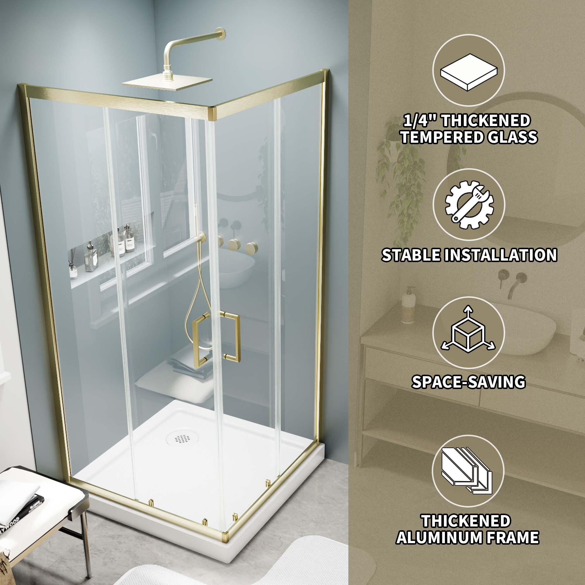 AAZJ JKF-MC04-6036SF2 Shower-Doors - View #6