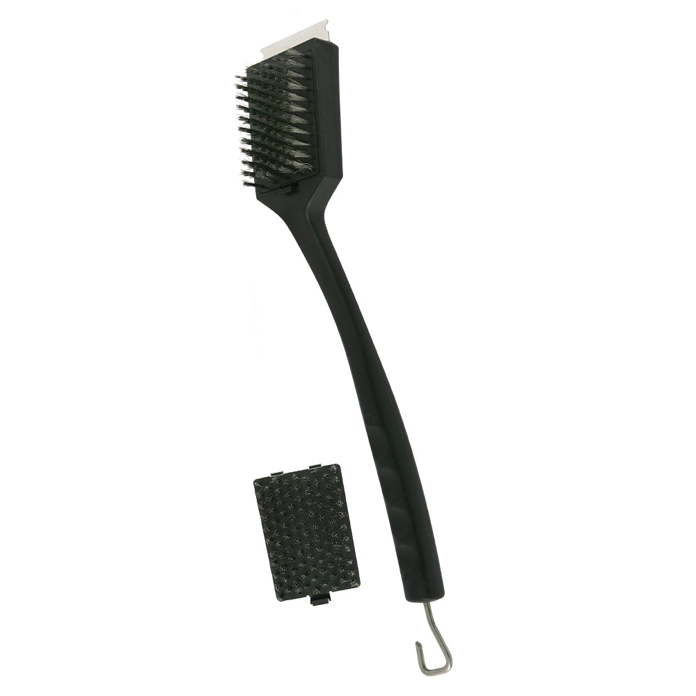 Mr. Bar-B-Q Dual wire Nylon Plastic 17.9-in Grill Brush in the