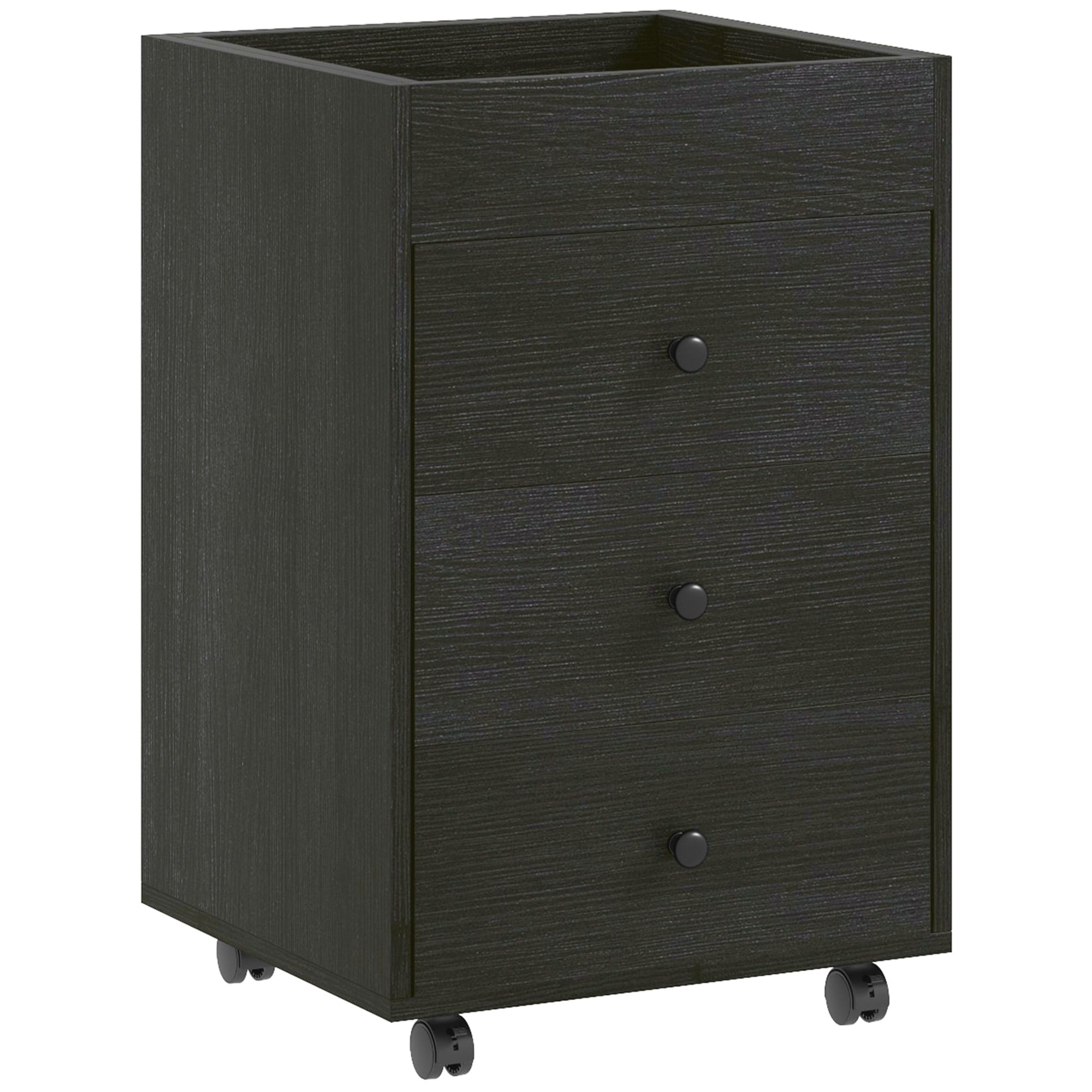 Maocao Hoom JL5P217757 Dark Walnut 3 -Drawer 16.9-in File Cabinet