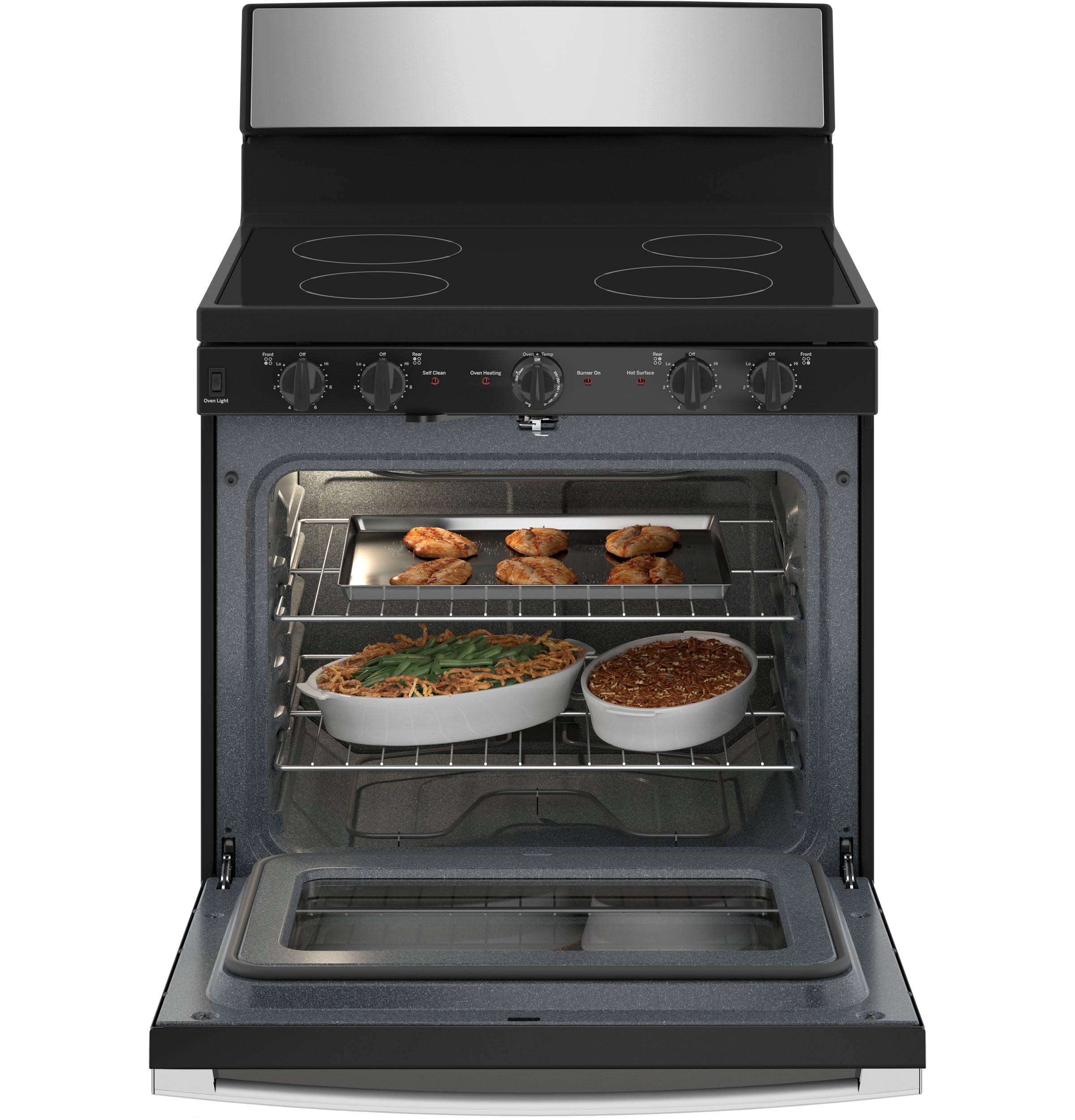 GE JB480STSS Freestanding-Electric-Ranges - View #2