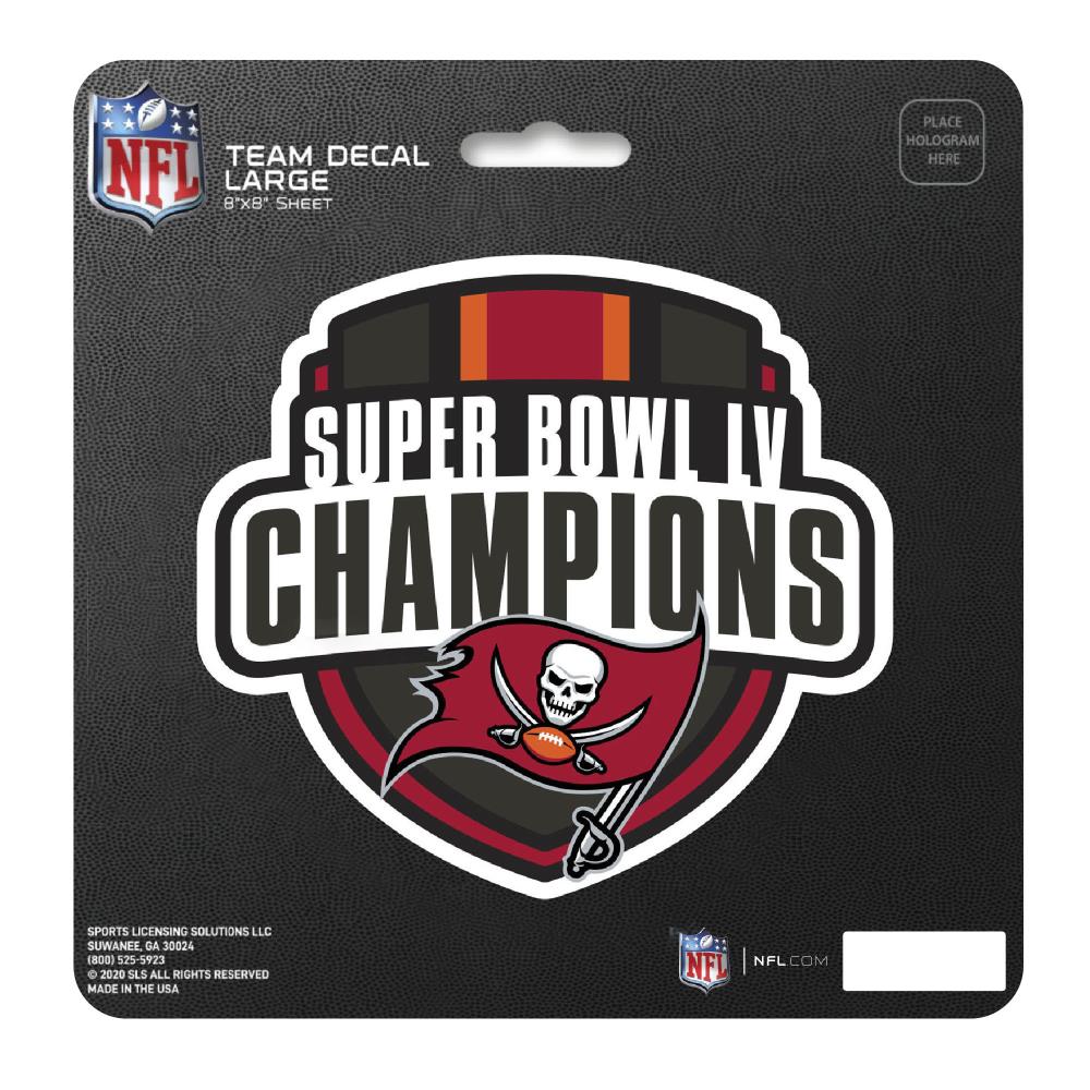 Tampa Bay Buccaneers 2021 Super Bowl LV Champions Large Decal Sticker