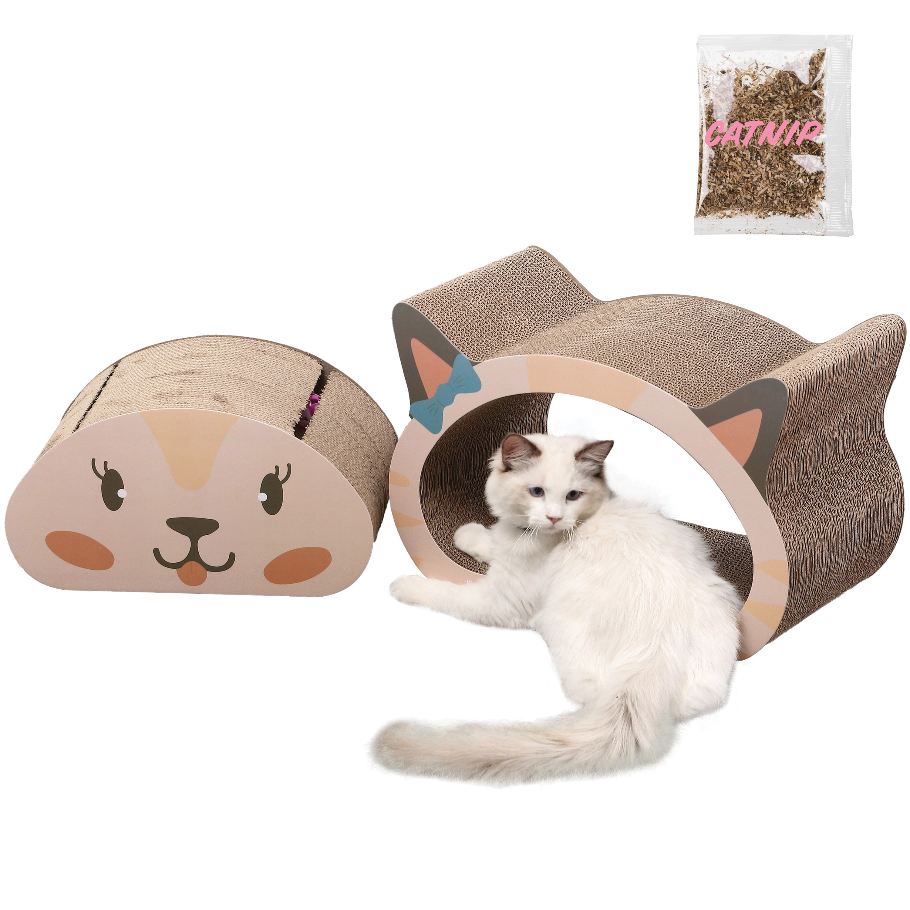 The Licker Store CSR1000B 12.5-in x 10-in Off-white Cat Tunnel