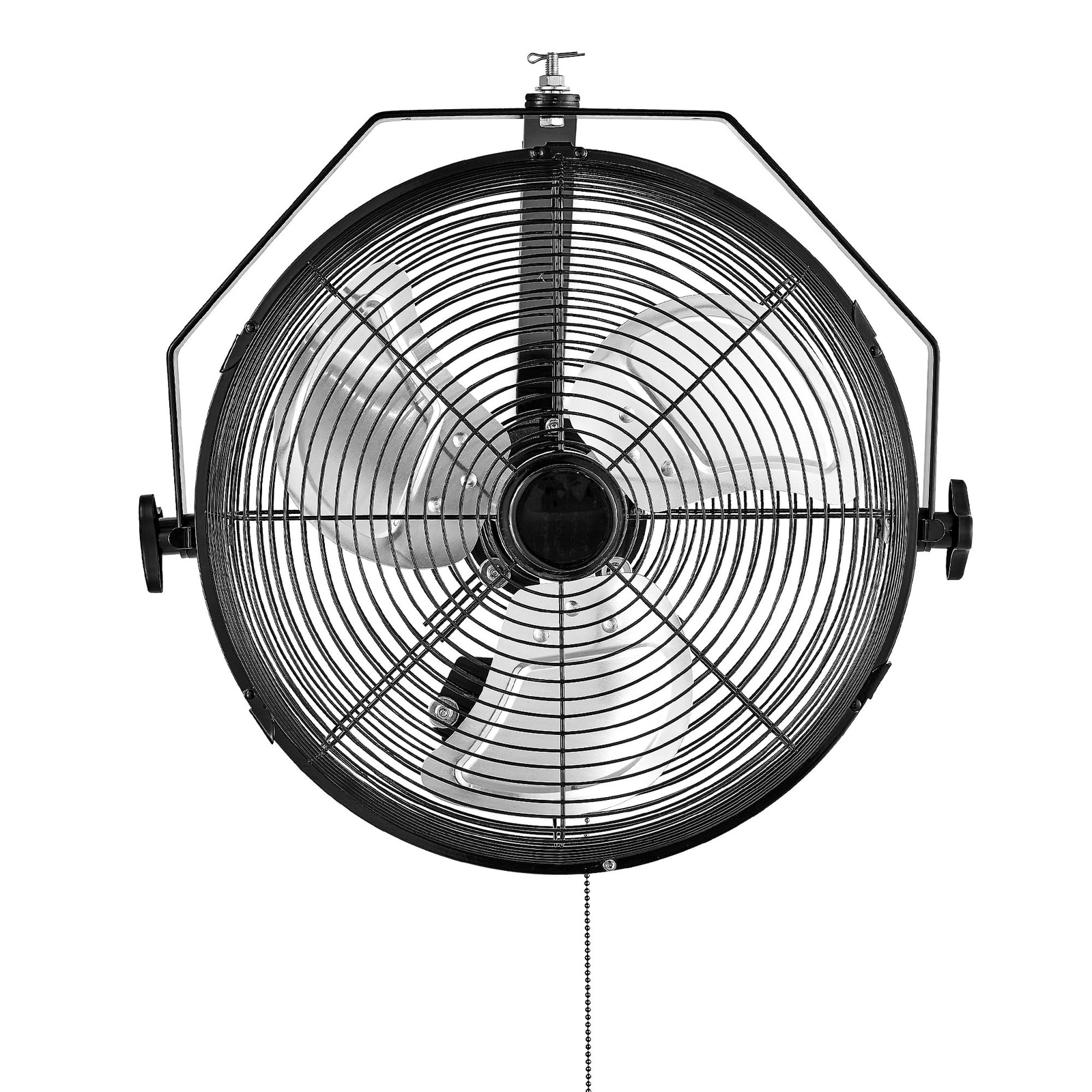 Mecale 14-in Water-Resistant Wall Mounted Fan 2473 CFM 3-Speed Black #VOL-5D7XD8