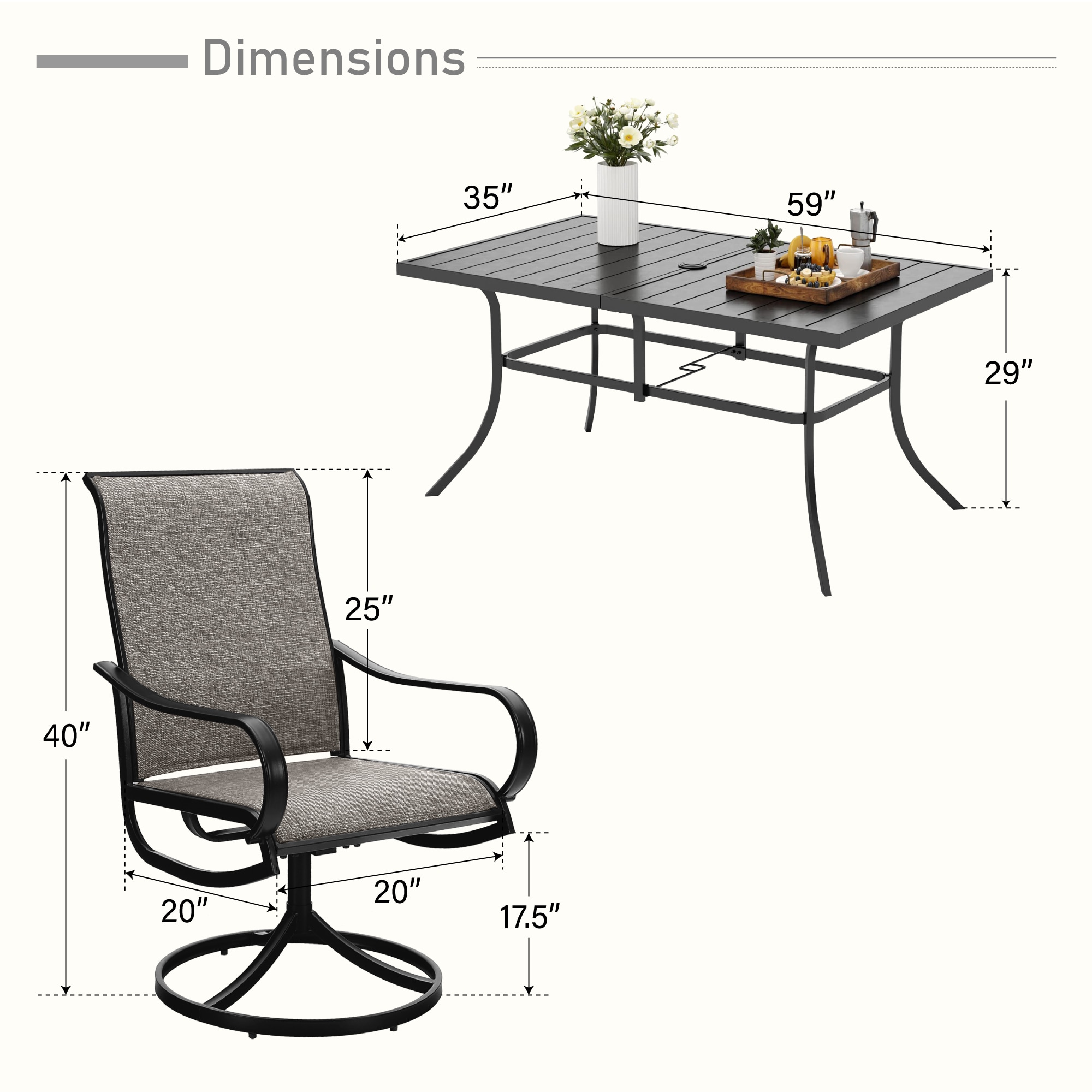 Sunshine Valley TC7-PV326-093-B-N Patio-Dining-Sets - View #11