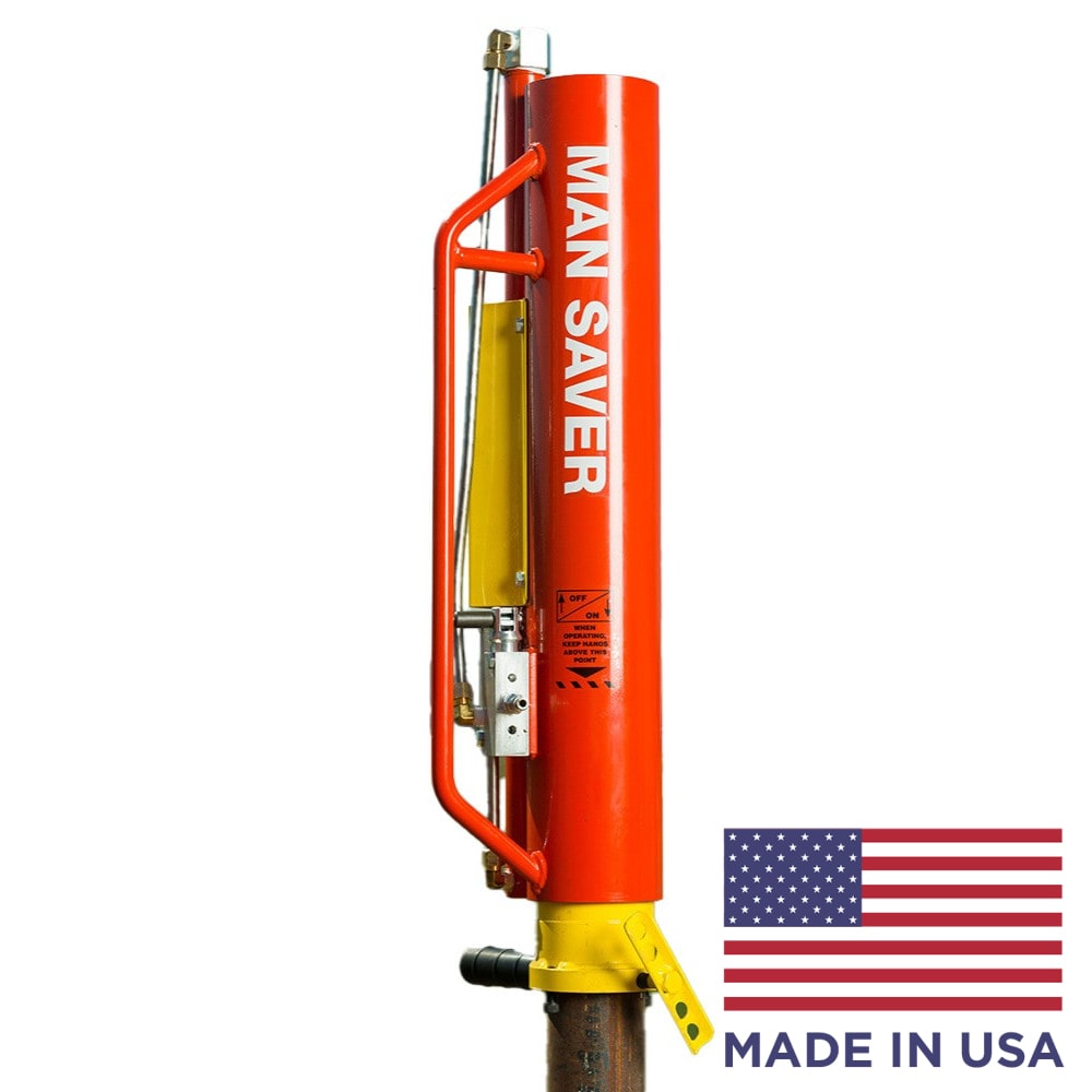 MAN SAVER 93R 2-7/8 in. Max OD Air Powered 32-in x 8-in Pneumatic Orange Steel Universal Post driver For Multiple Fence Types