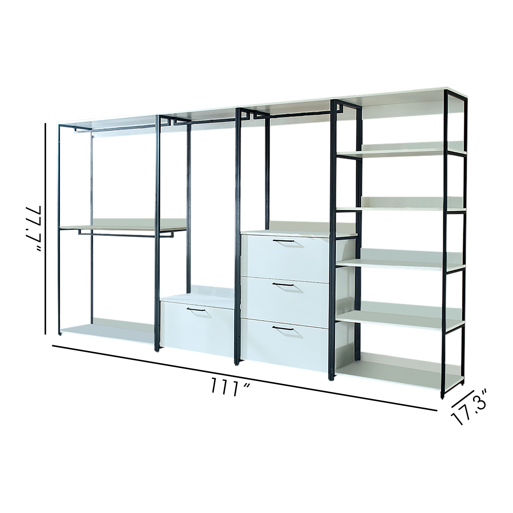 LOVMOR SF-R-B040S00054 Wood-Closet-Shelves - View #2