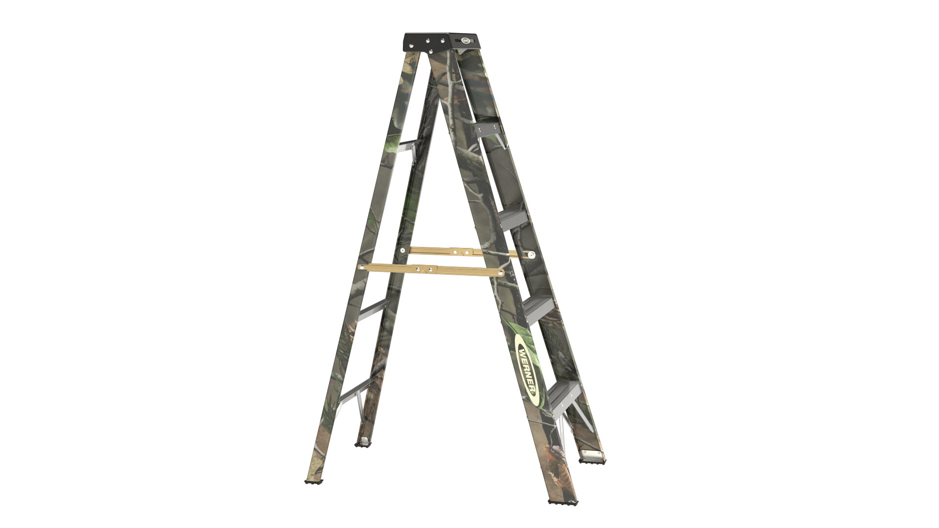 Details about   5 ft Reach Type II 225 lbs Camouflage Fiberglass Step Ladder 9 ft Capacity 