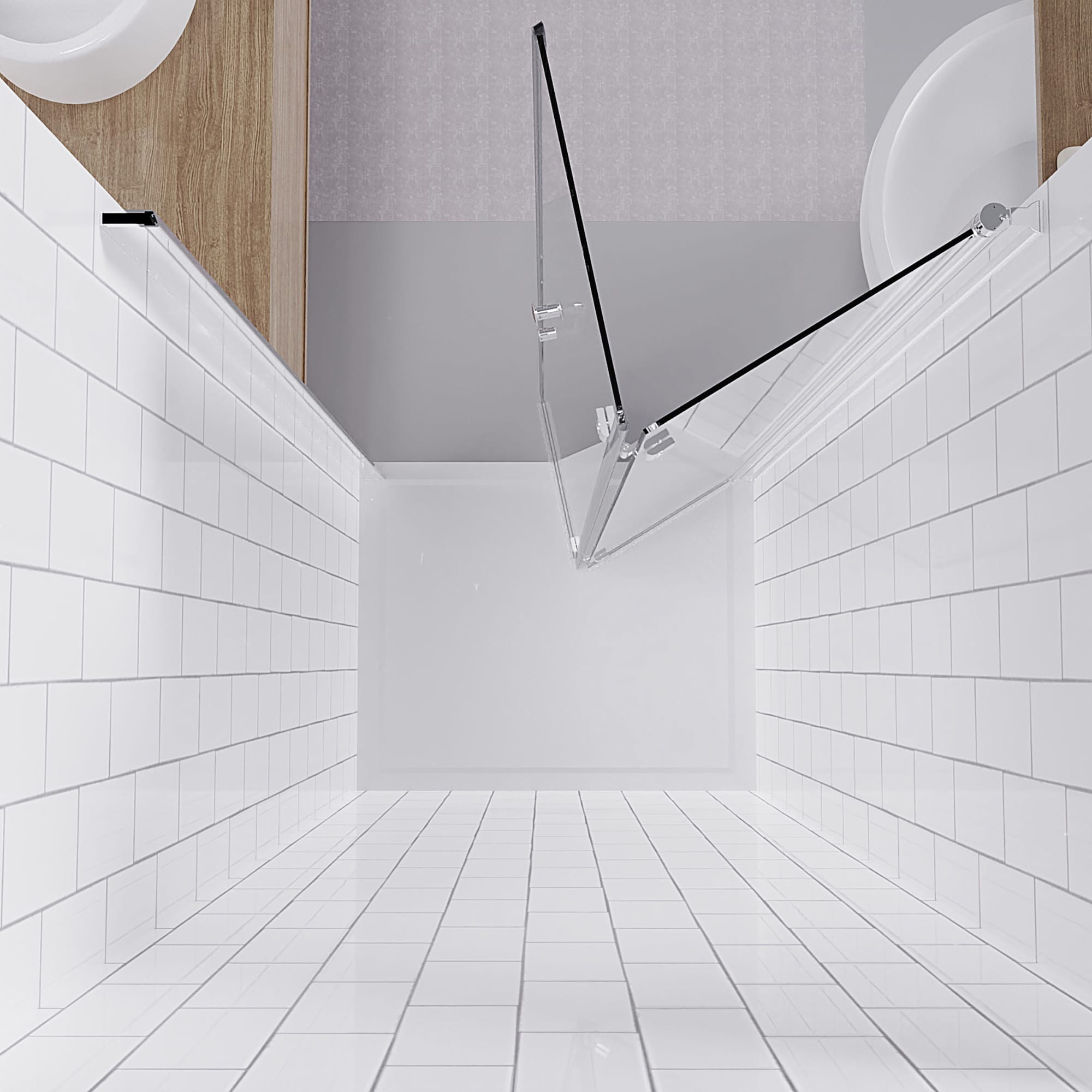 Lordear LD-ZDM6602BN Shower-Doors - View #3