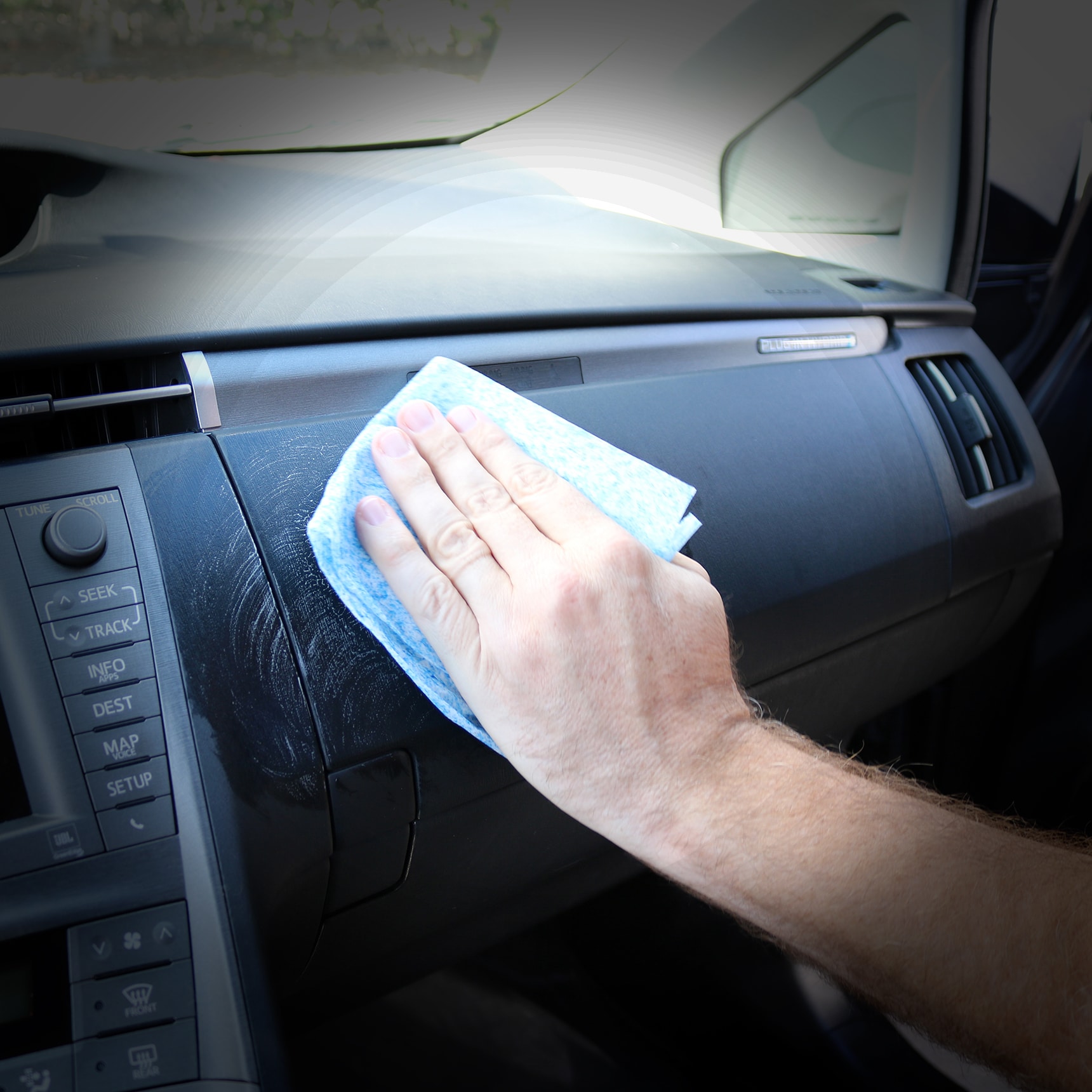 Car interior cleaning wet wipes car cleaning artifact car roof