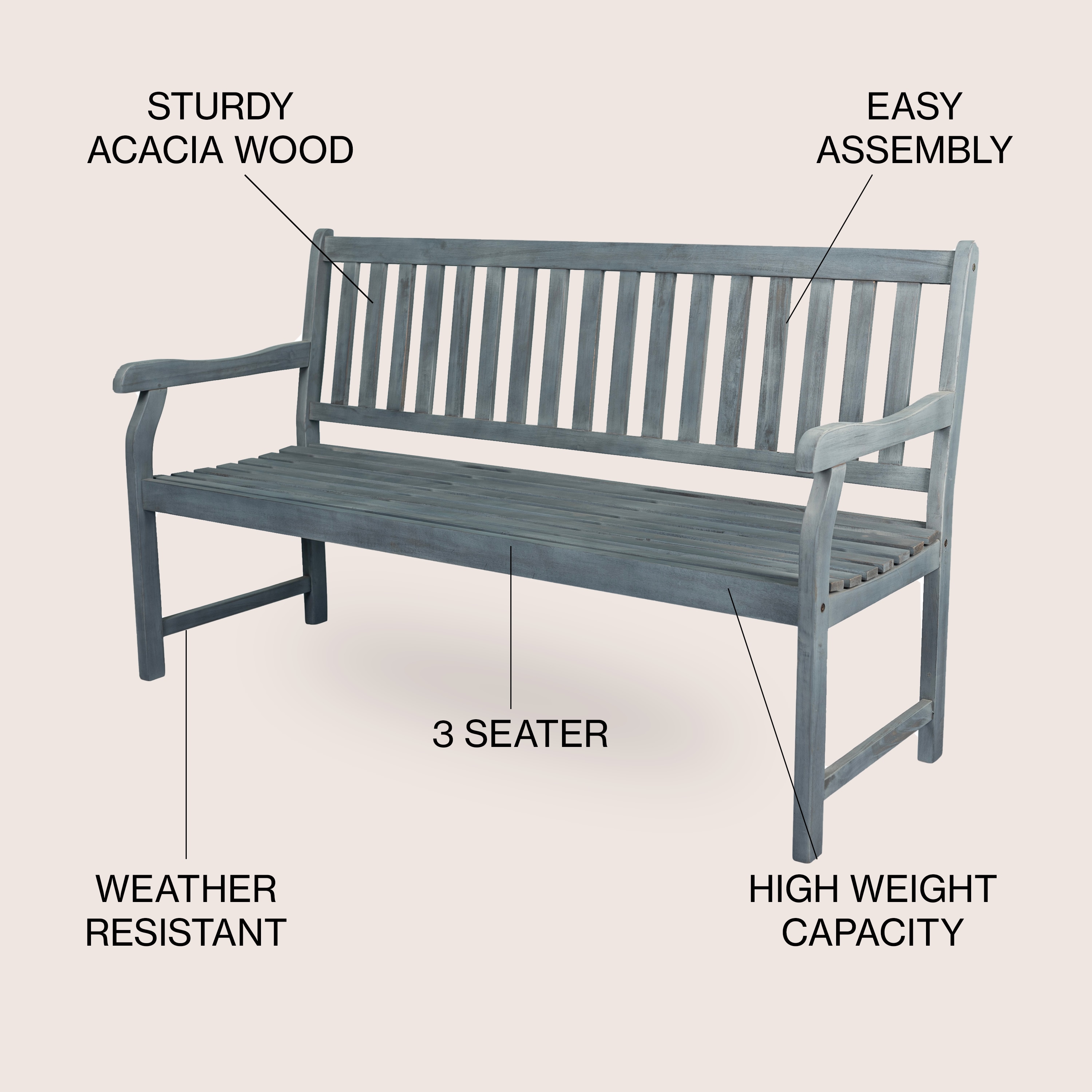 JONATHAN  Y BNH101B benches - View #3