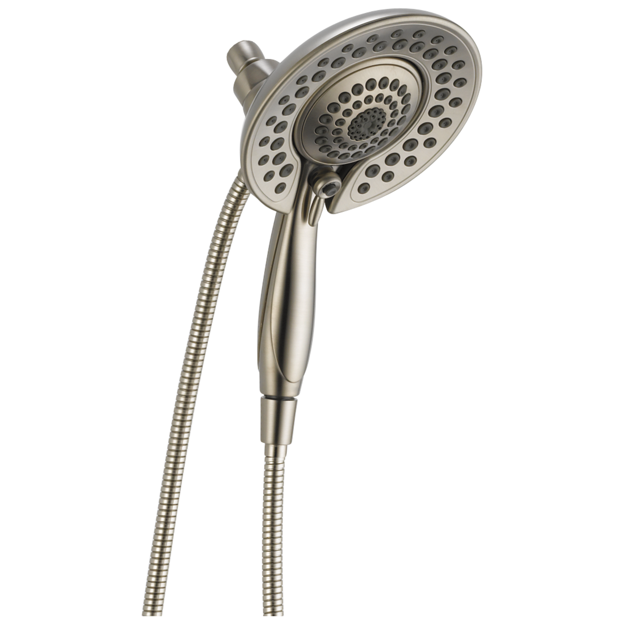 Delta 58569-SS-PR-PK Universal Showering Components 5.0 -Spray Lumicoat Stainless 6.8125-in Round Dual/Combo High Pressure Shower Head 1.75 GPM