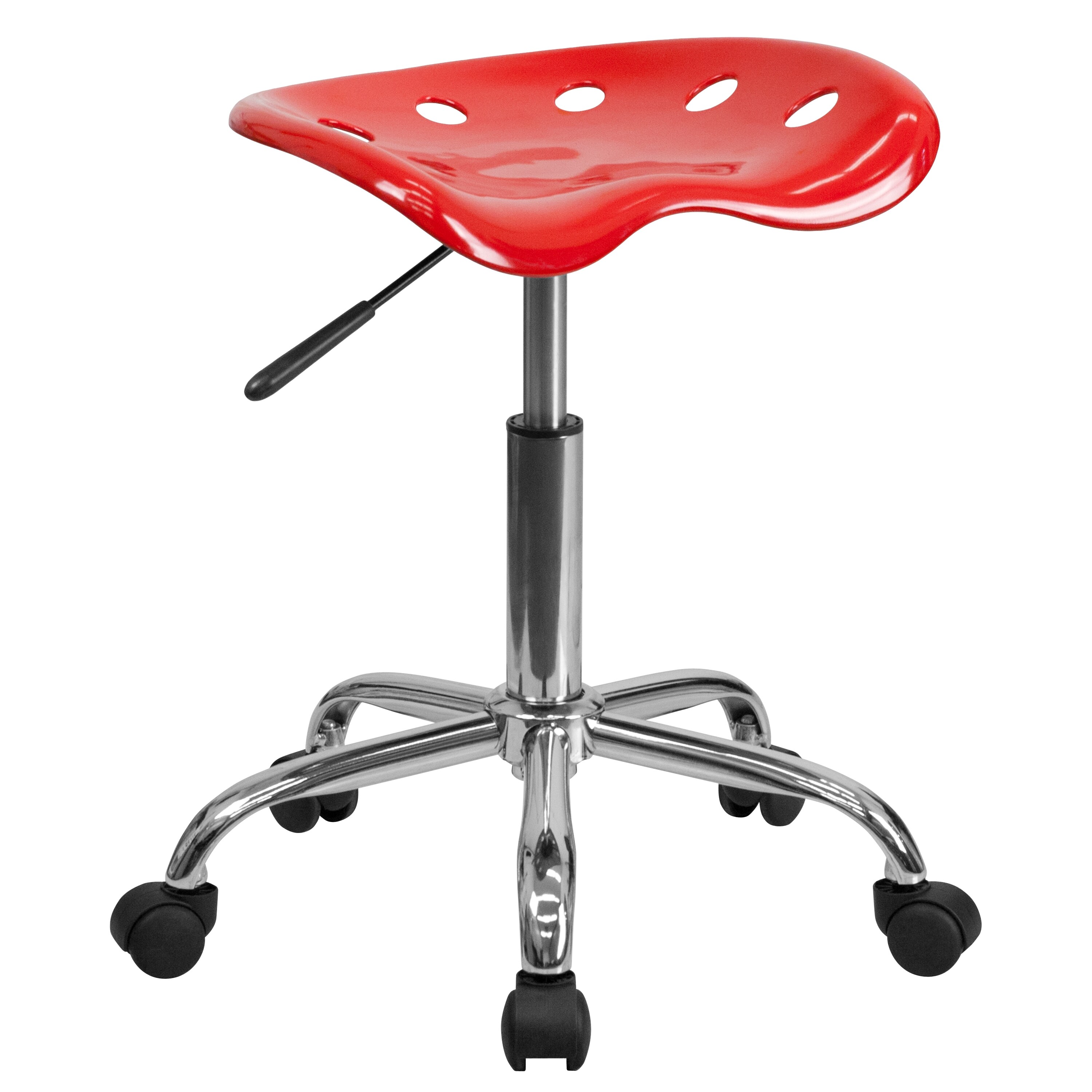 Red discount saddle stool