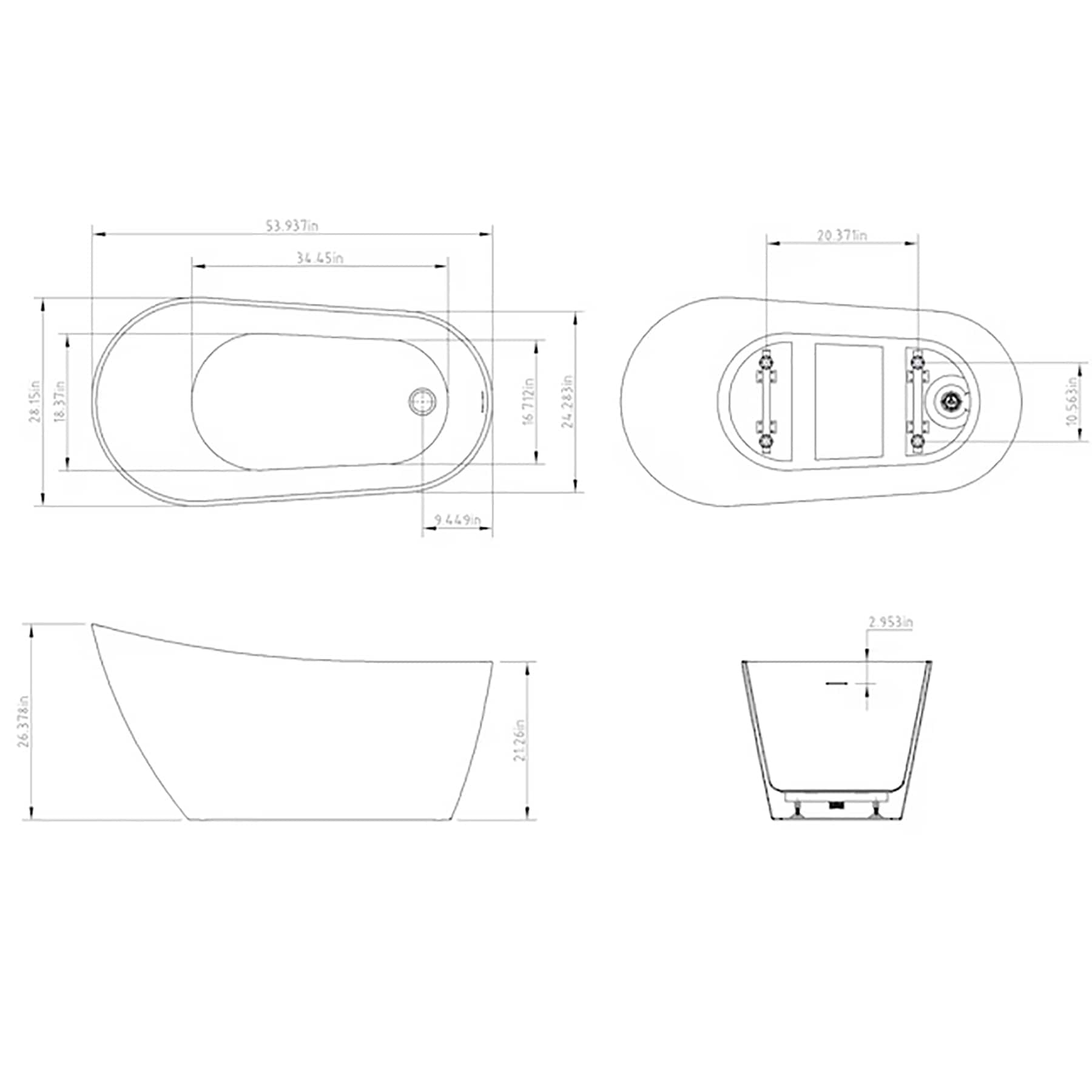 AKDY BT0126 bathtubs - View #8