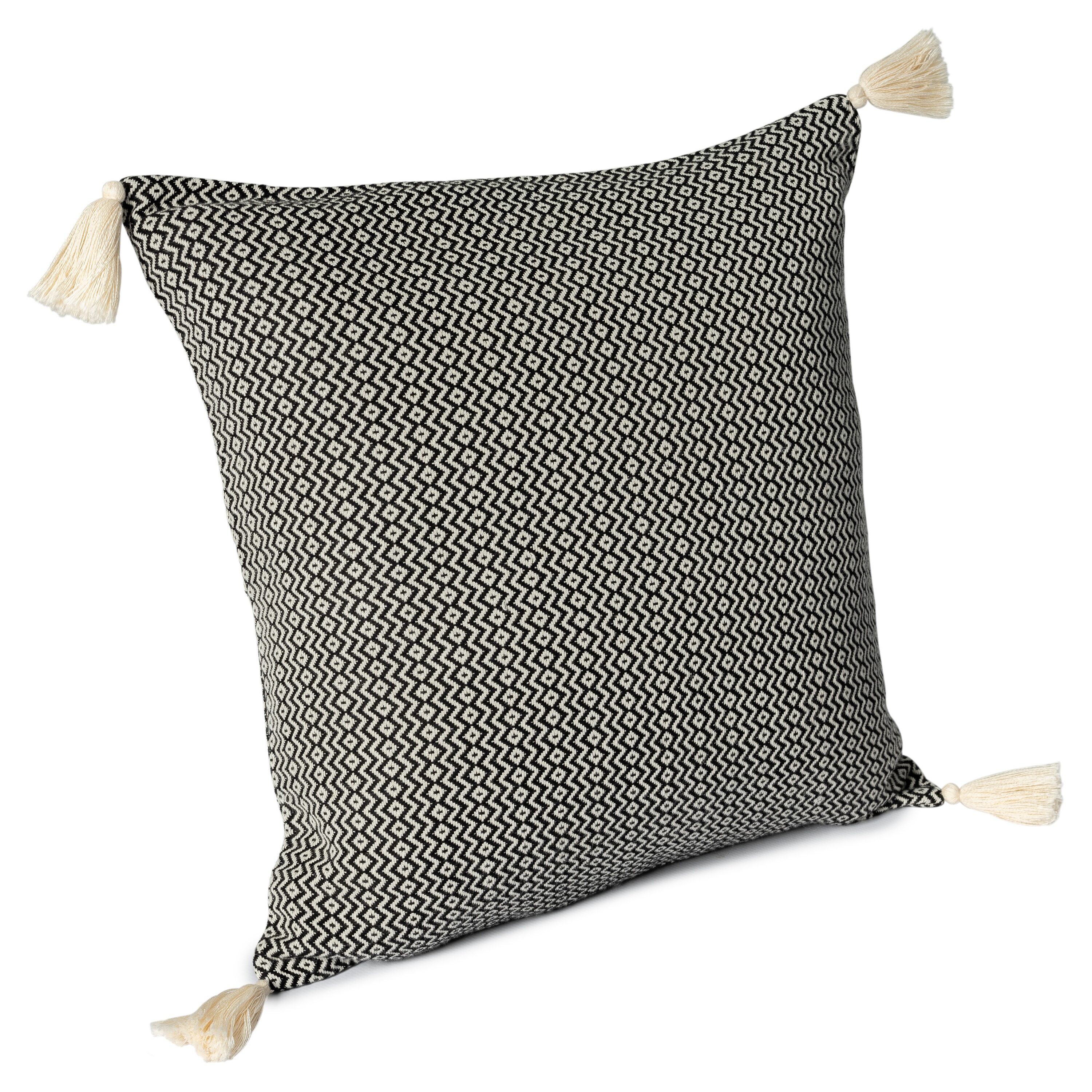 LR Home Sadie 18-in x 18-in Black Indoor Decorative Pillow ...